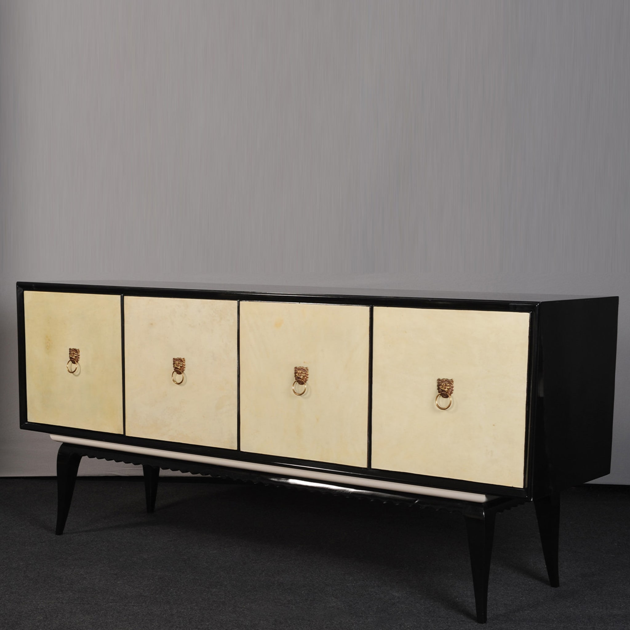 PLM-0004 Black and Ivory Parchment Sideboard - Alternative view 1