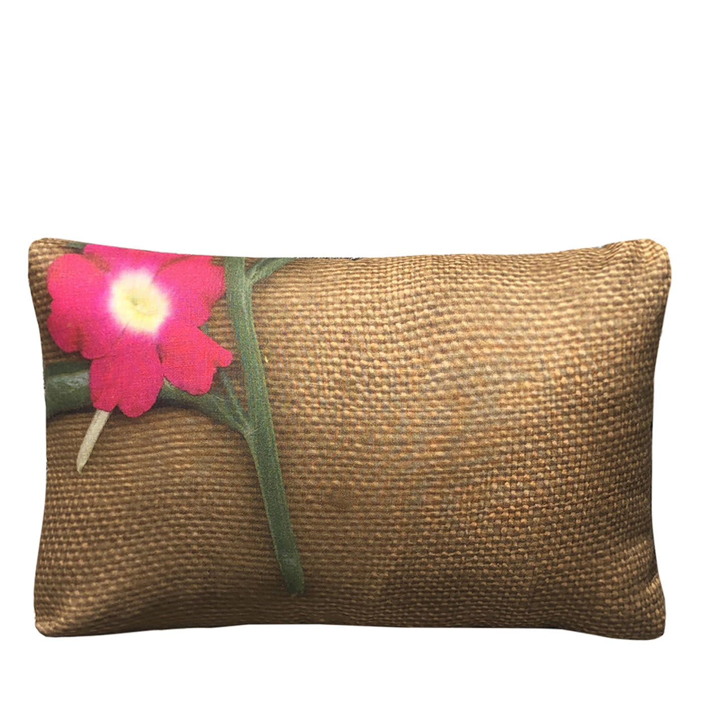 Fiori Brown Linen Cushion - Colomba Leddi