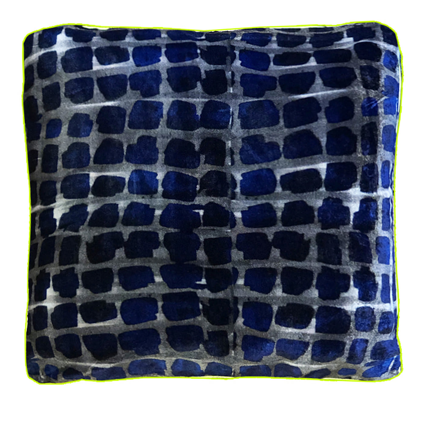 Piastrelle Blue Velvet Cushion - Colomba Leddi