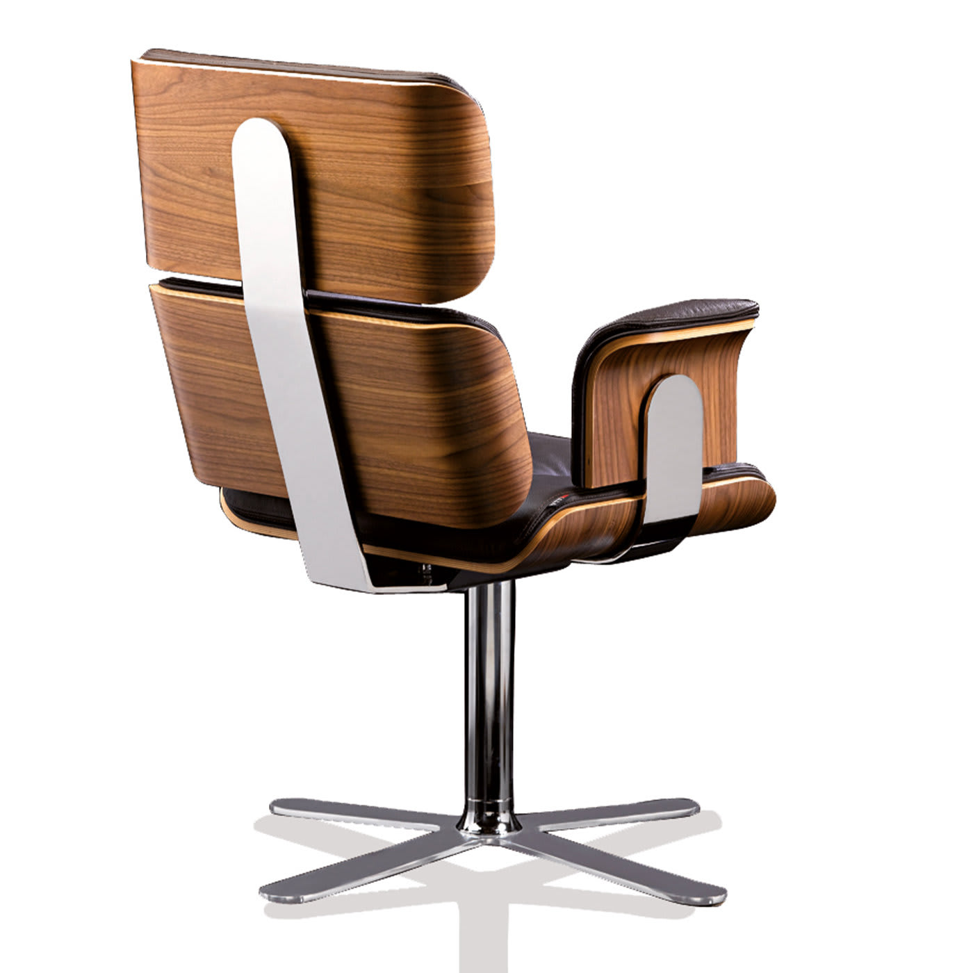 Armadillo 5 Dark Brown Office Armchair by Rainer Bachschmid - Altek Italia Design