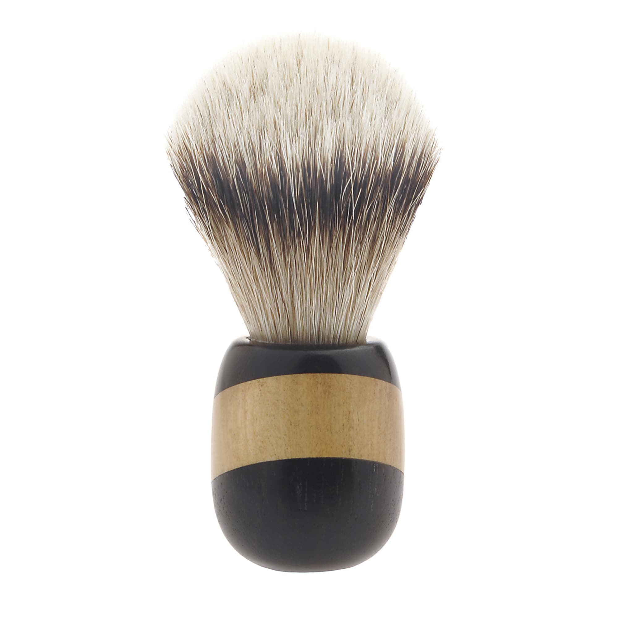 Shaving Brush in Maple and African Ebony Wood - Main view