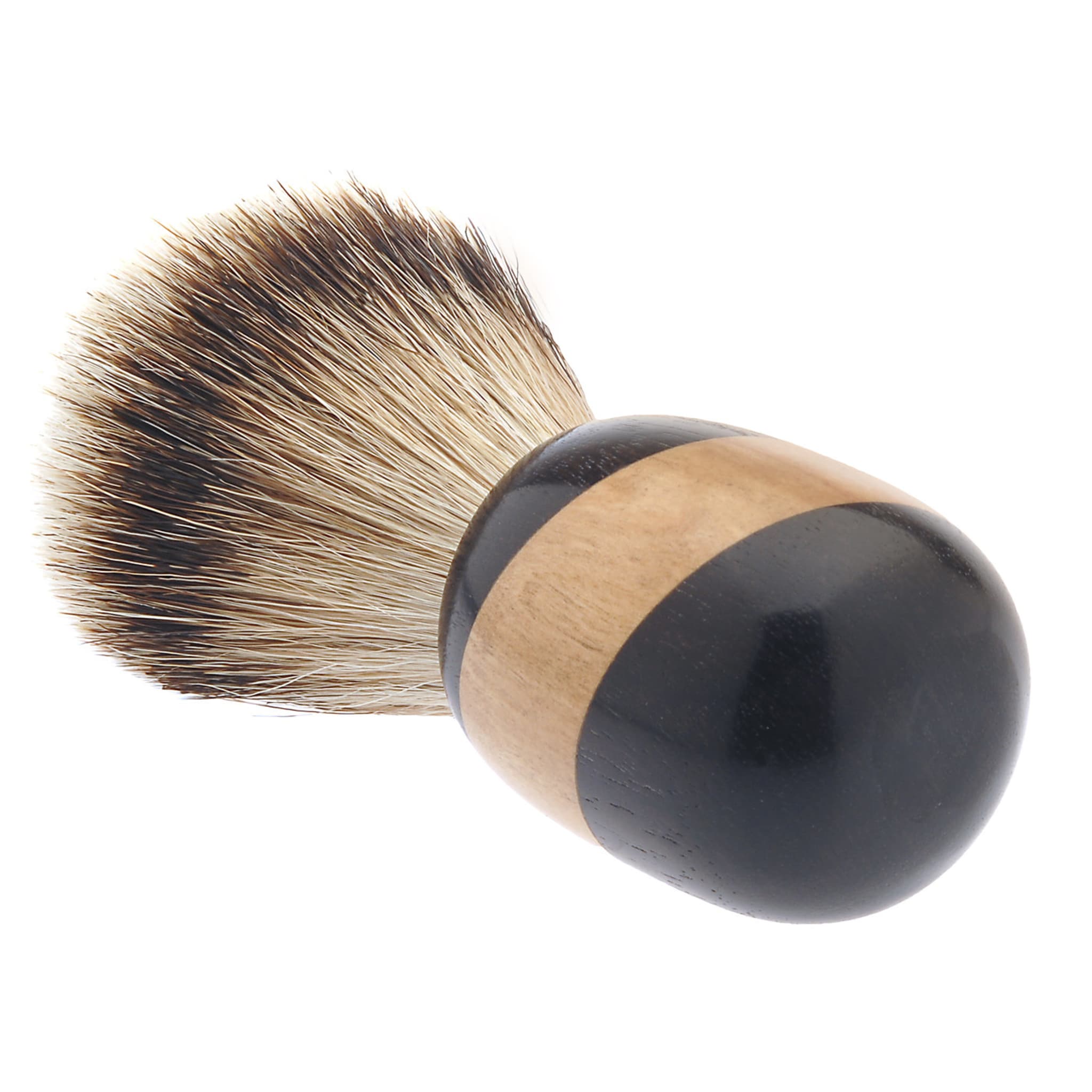 Shaving Brush in Maple and African Ebony Wood - Alternative view 3