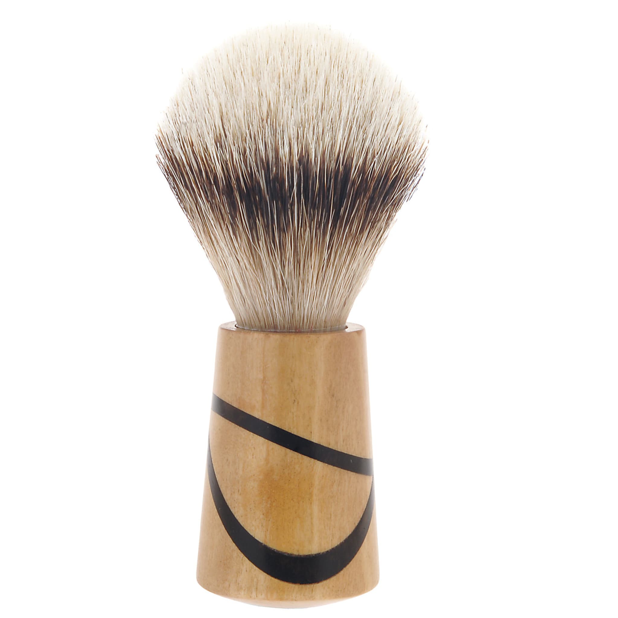 Shaving Brush in Maple and Ebony Wood - Alternative view 1
