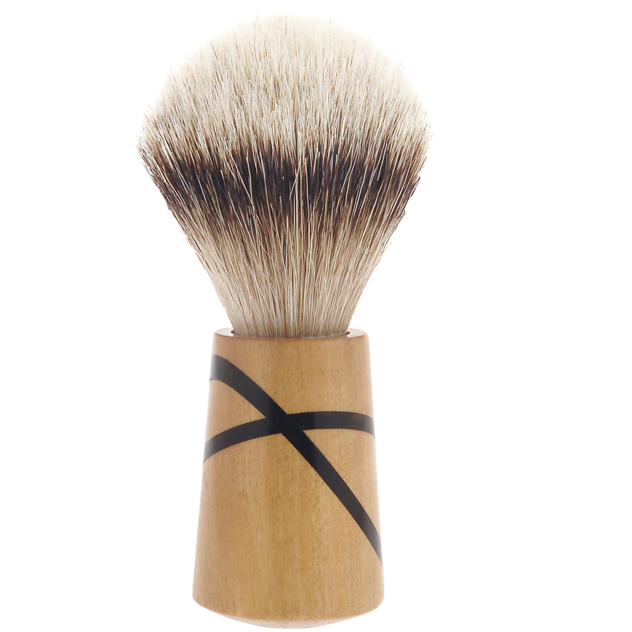 Shaving Brush in Maple and Ebony Wood - Alternative view 2