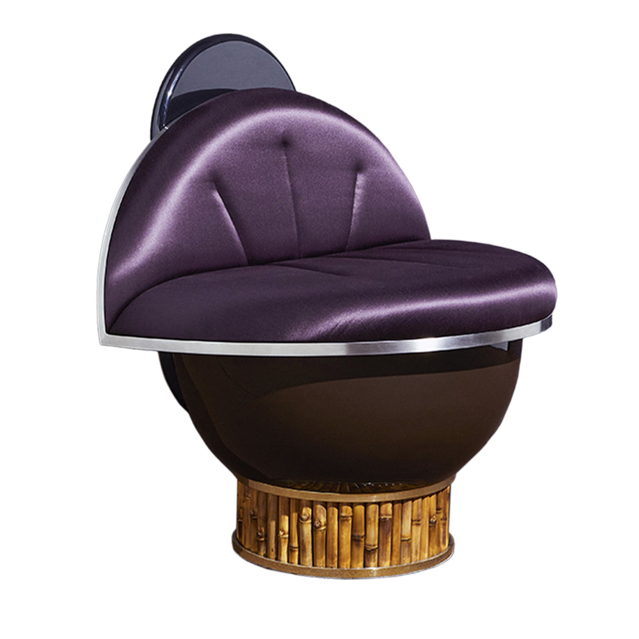 Lips Purple Armchair by Dimoremilano - Main view