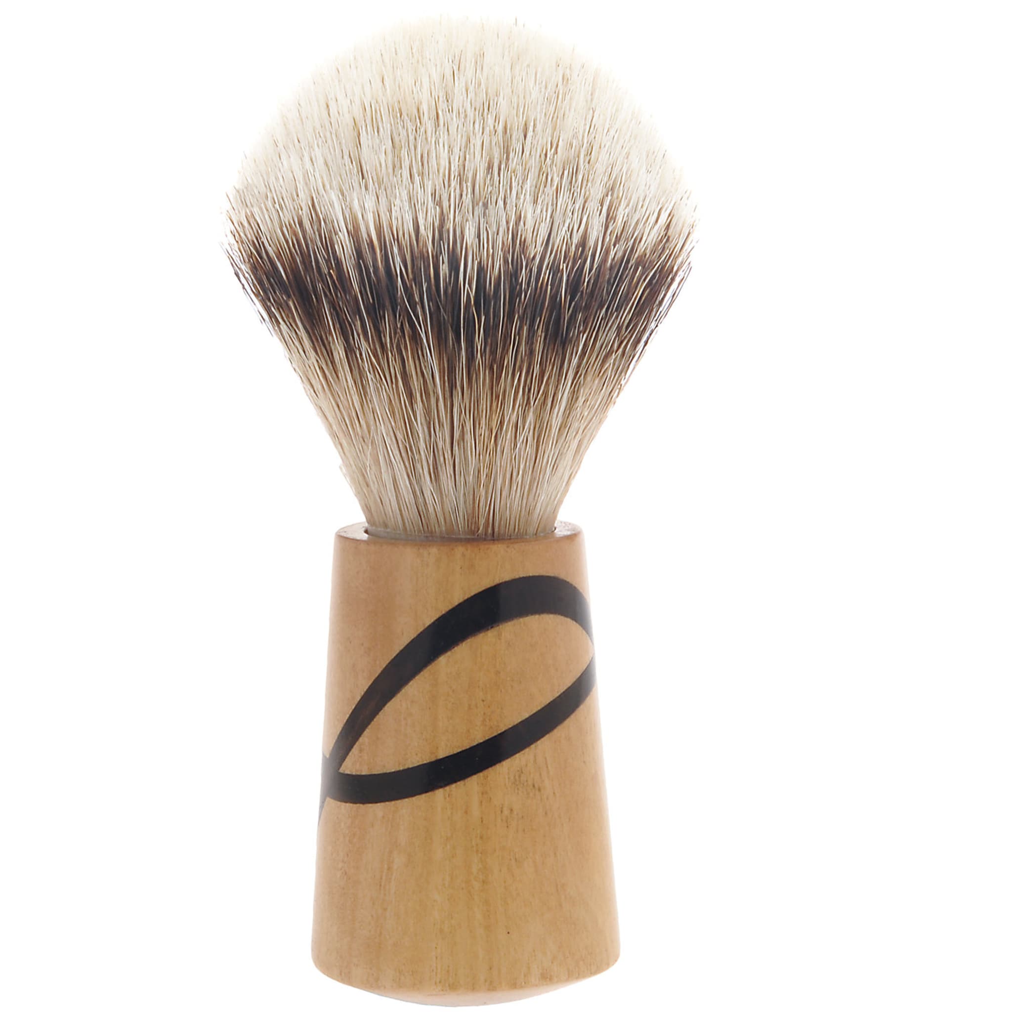 Shaving Brush in Maple and Ebony Wood - Alternative view 3
