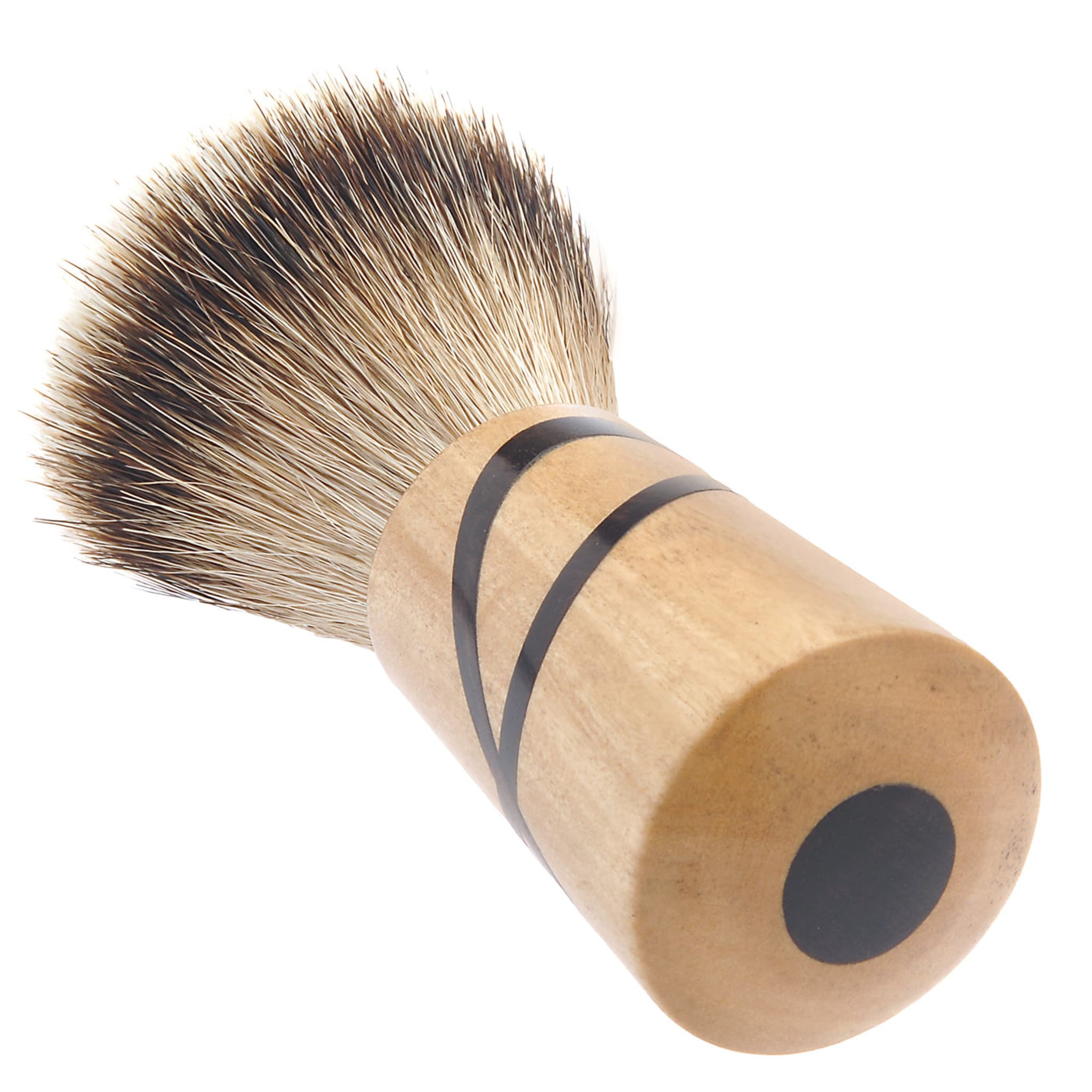 Shaving Brush in Maple and Ebony Wood - Alternative view 4