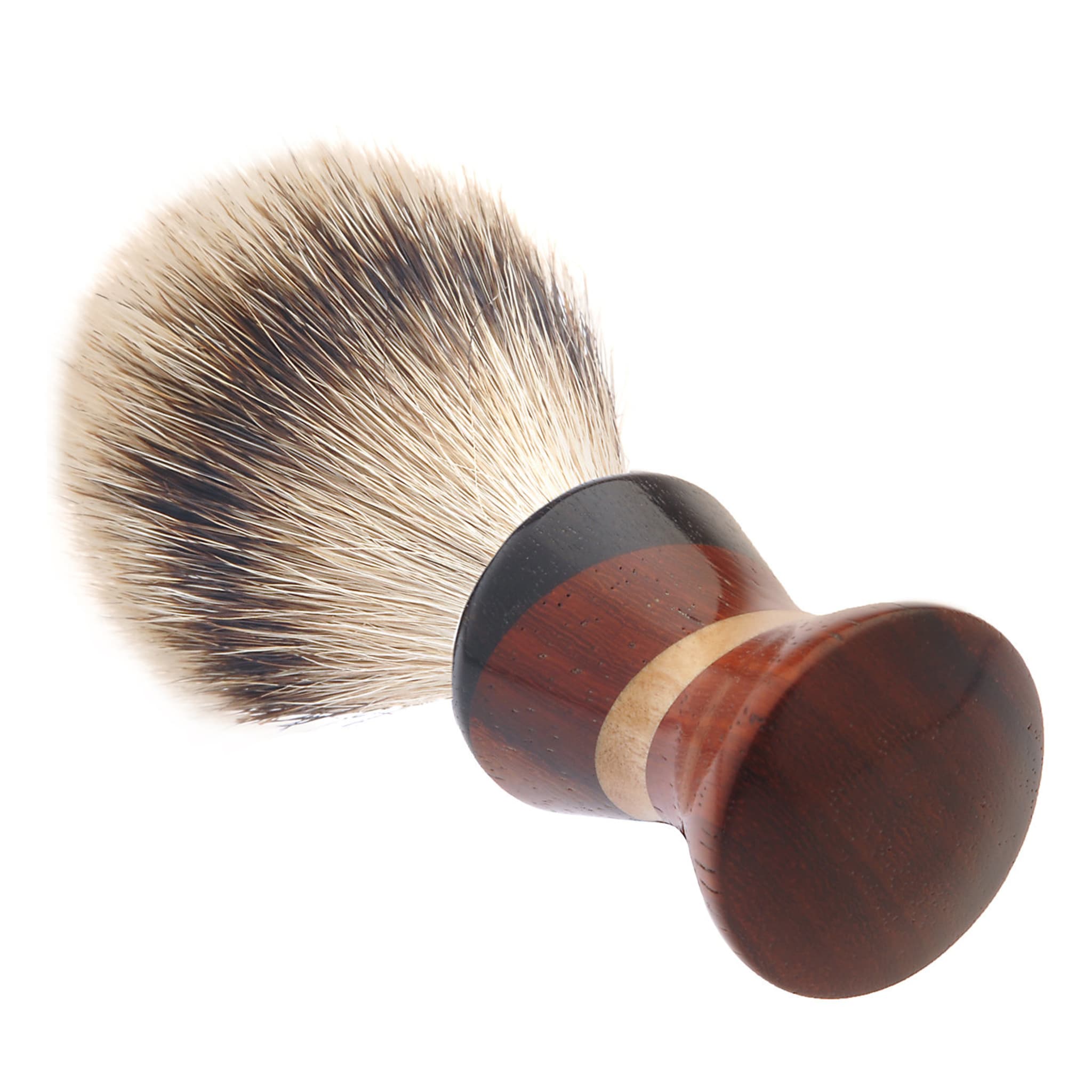 Shaving Brush in Padauk and African Ebony Wood - Alternative view 3