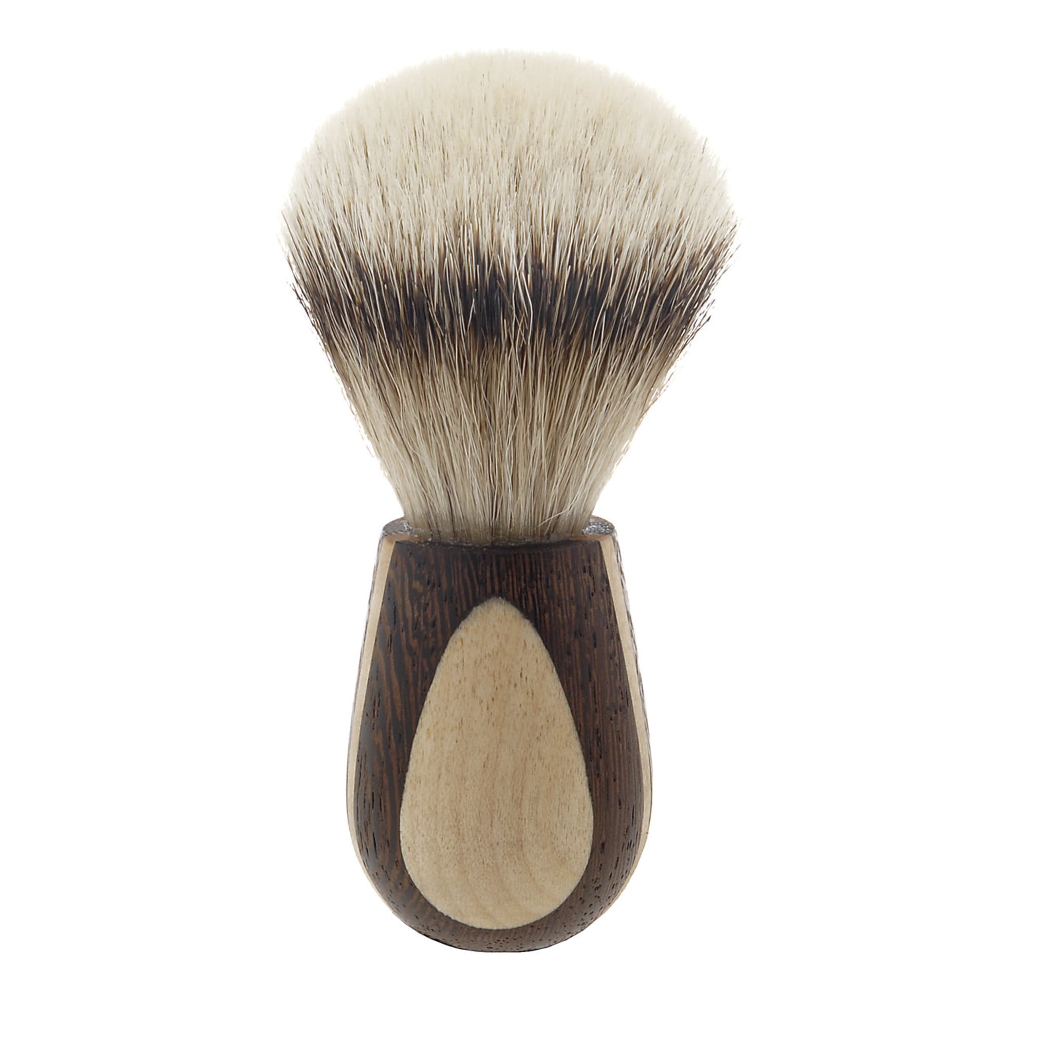 Shaving Brush in Wenge and Maple Wood - Main view