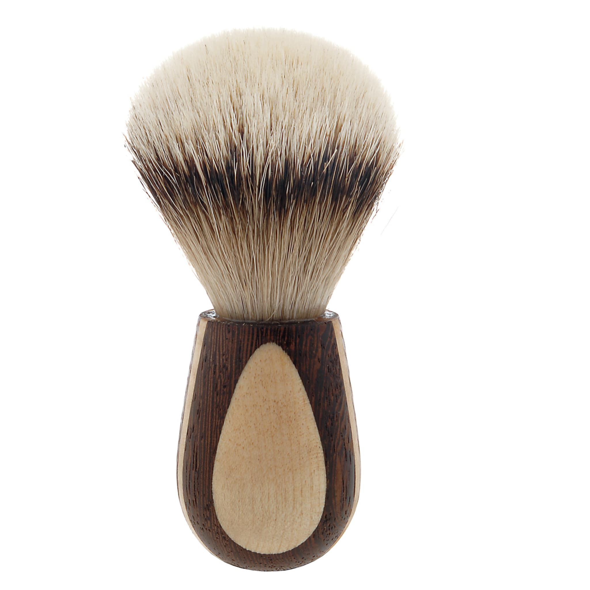 Shaving Brush in Wenge and Maple Wood - Alternative view 2