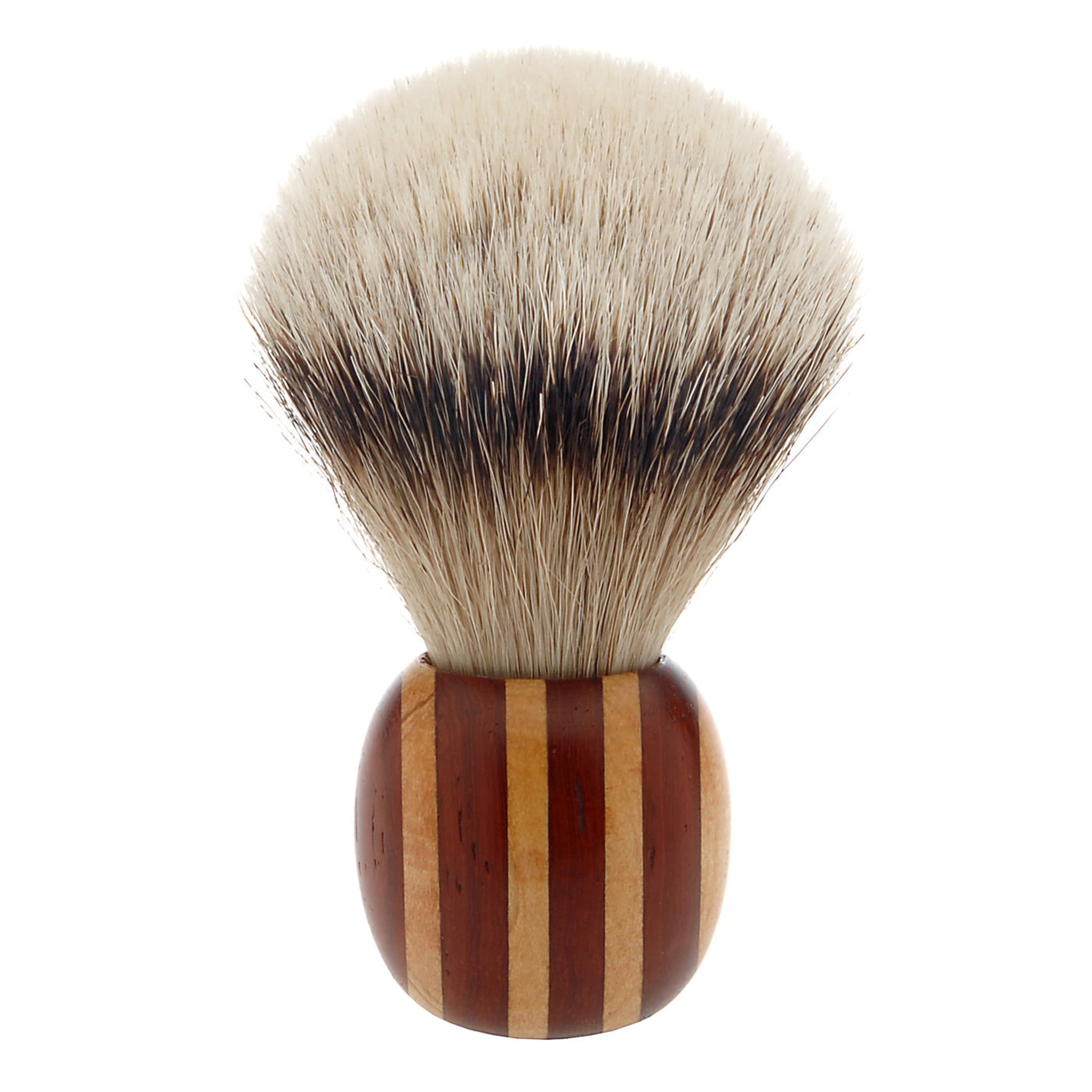 Short Shaving Brush in Maple and Padauk Wood - Alternative view 1
