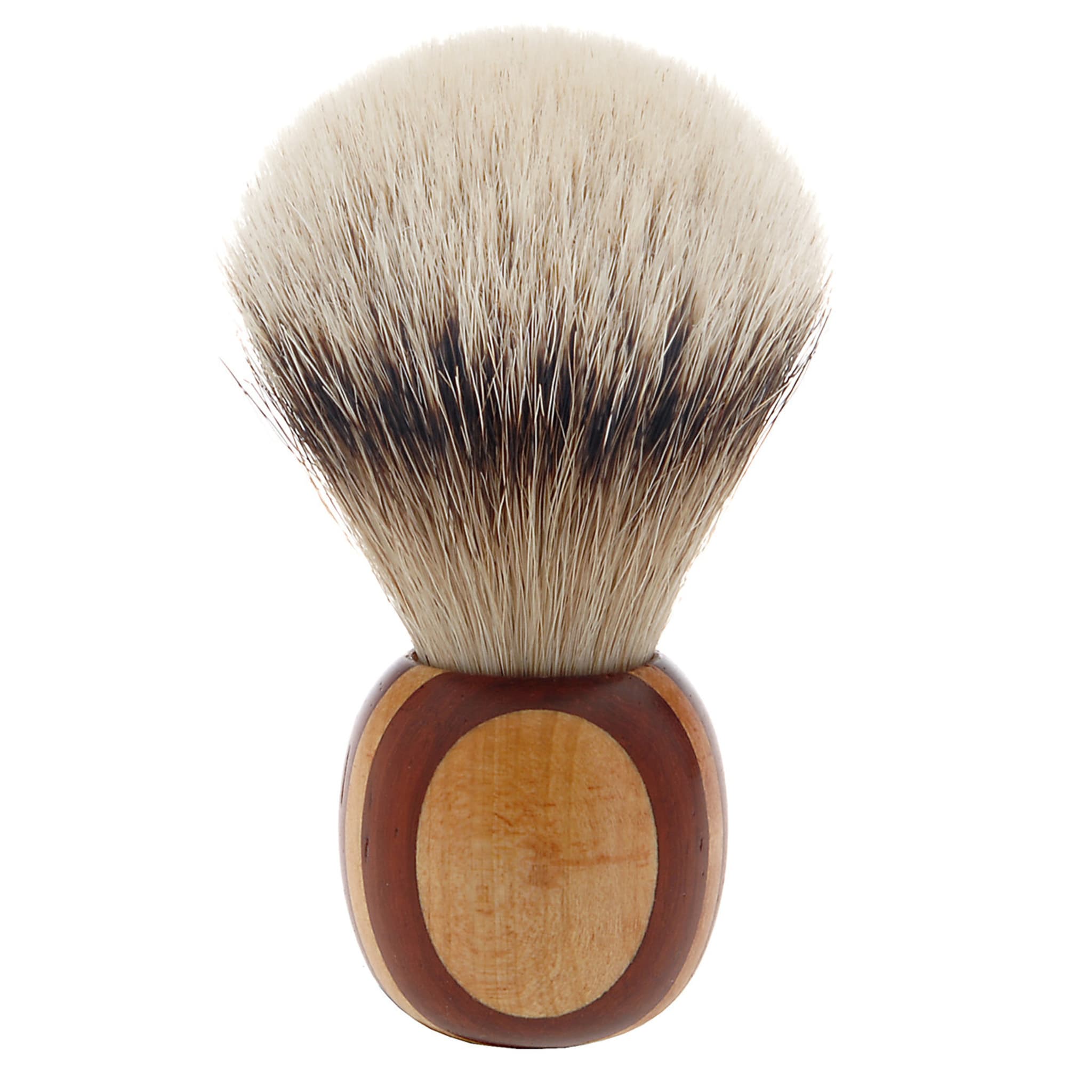 Short Shaving Brush in Maple and Padauk Wood - Alternative view 2