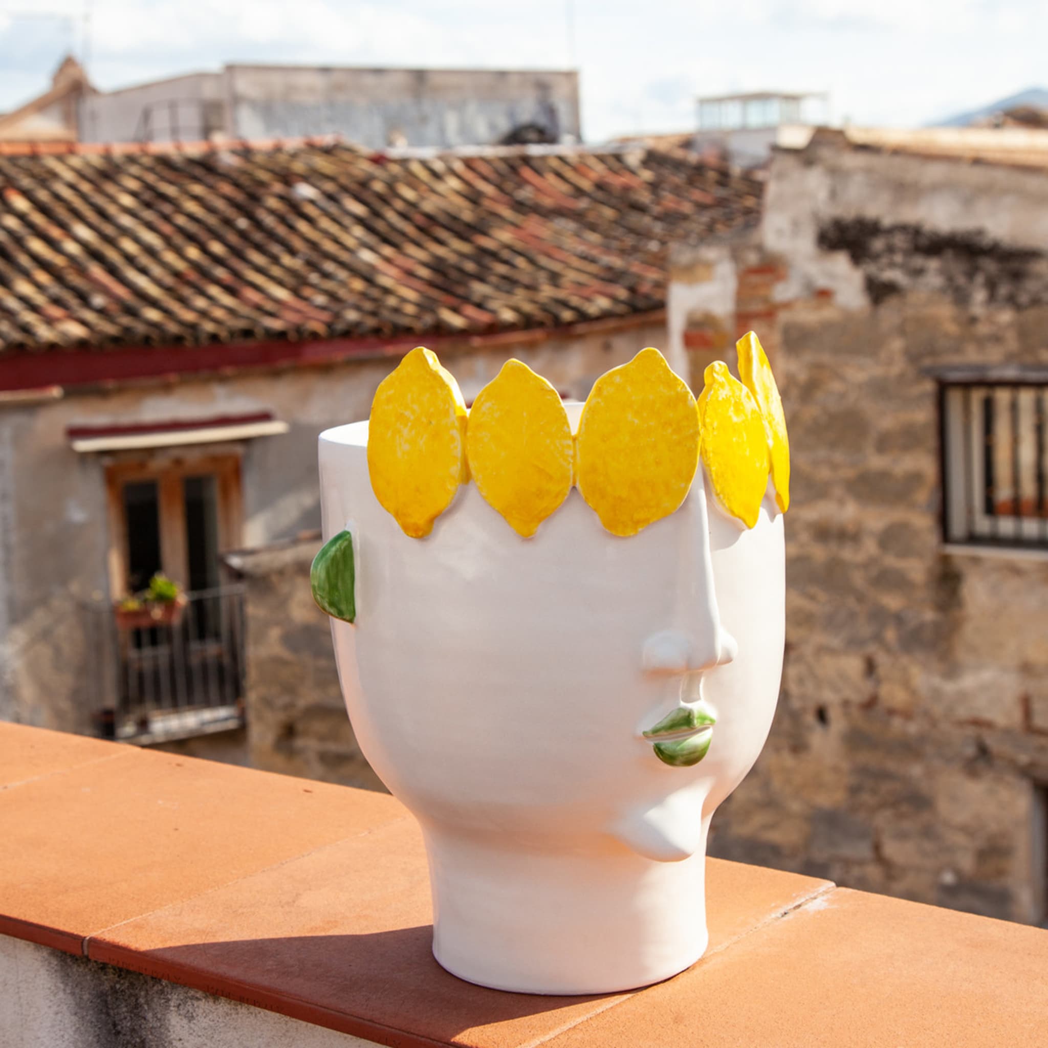 Filomena Street Vendor of Lemons Vase - Alternative view 1