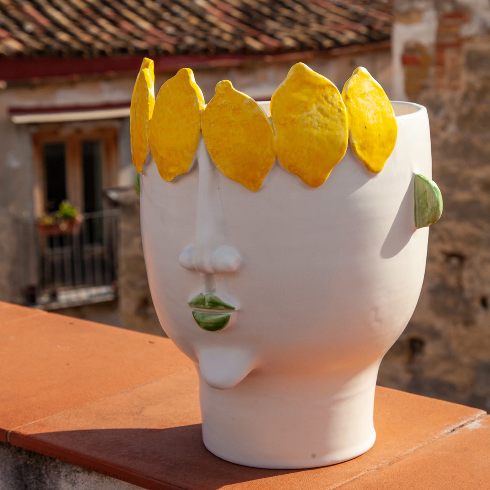 Filomena Street Vendor of Lemons Vase - Alternative view 2