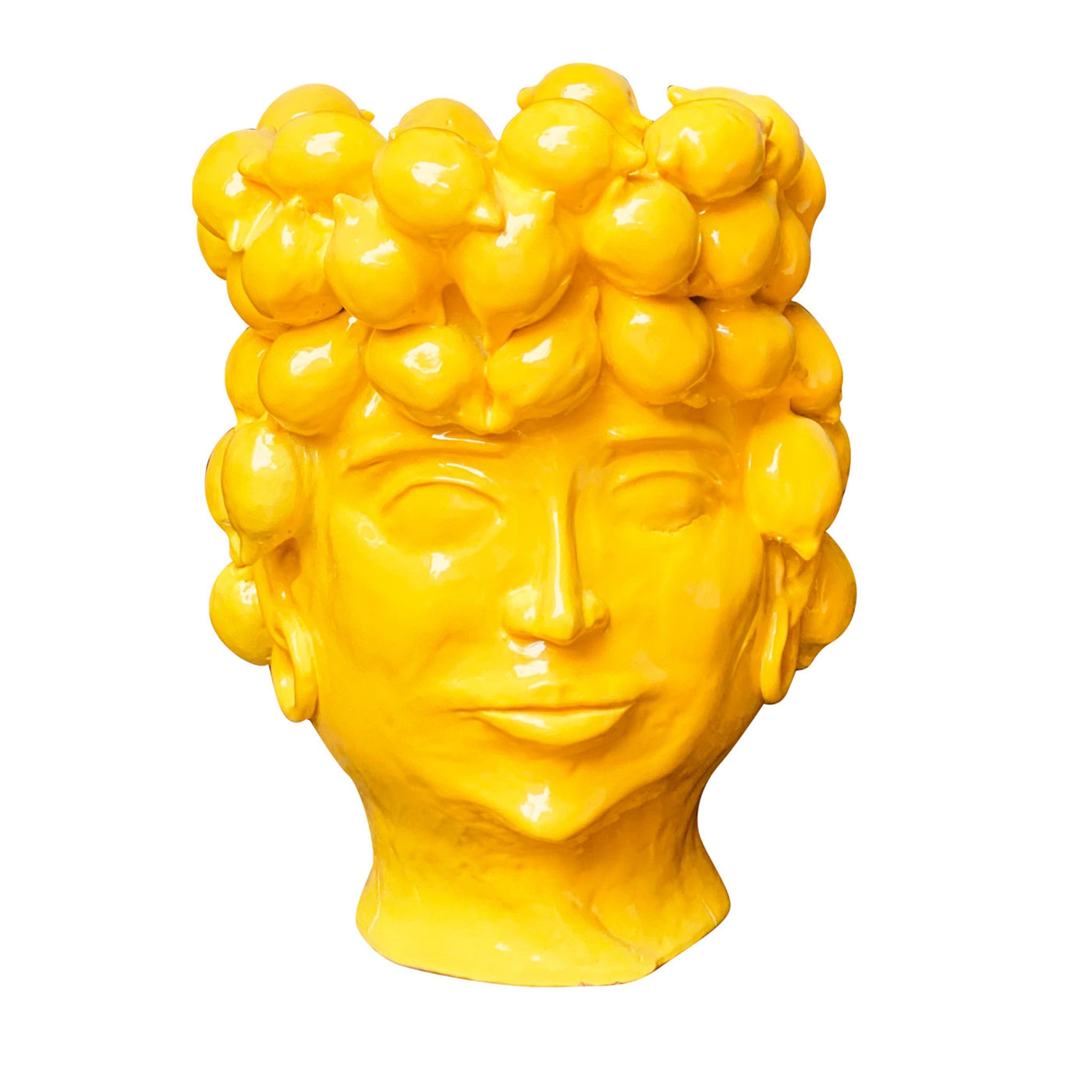 Vase à tête de la Reine du pays des citrons - Vue principale