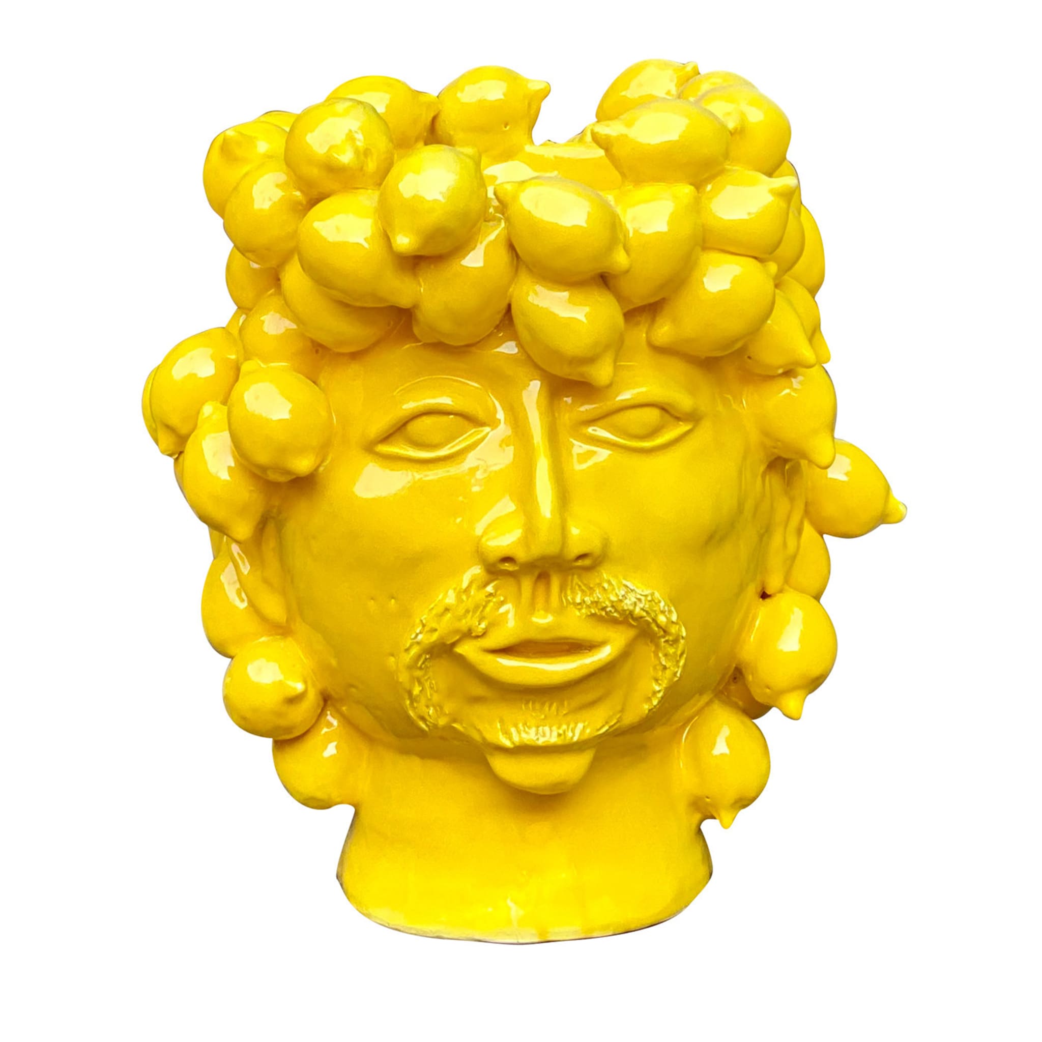 Vase à tête jaune King Of Country Of Lemons - Vue principale