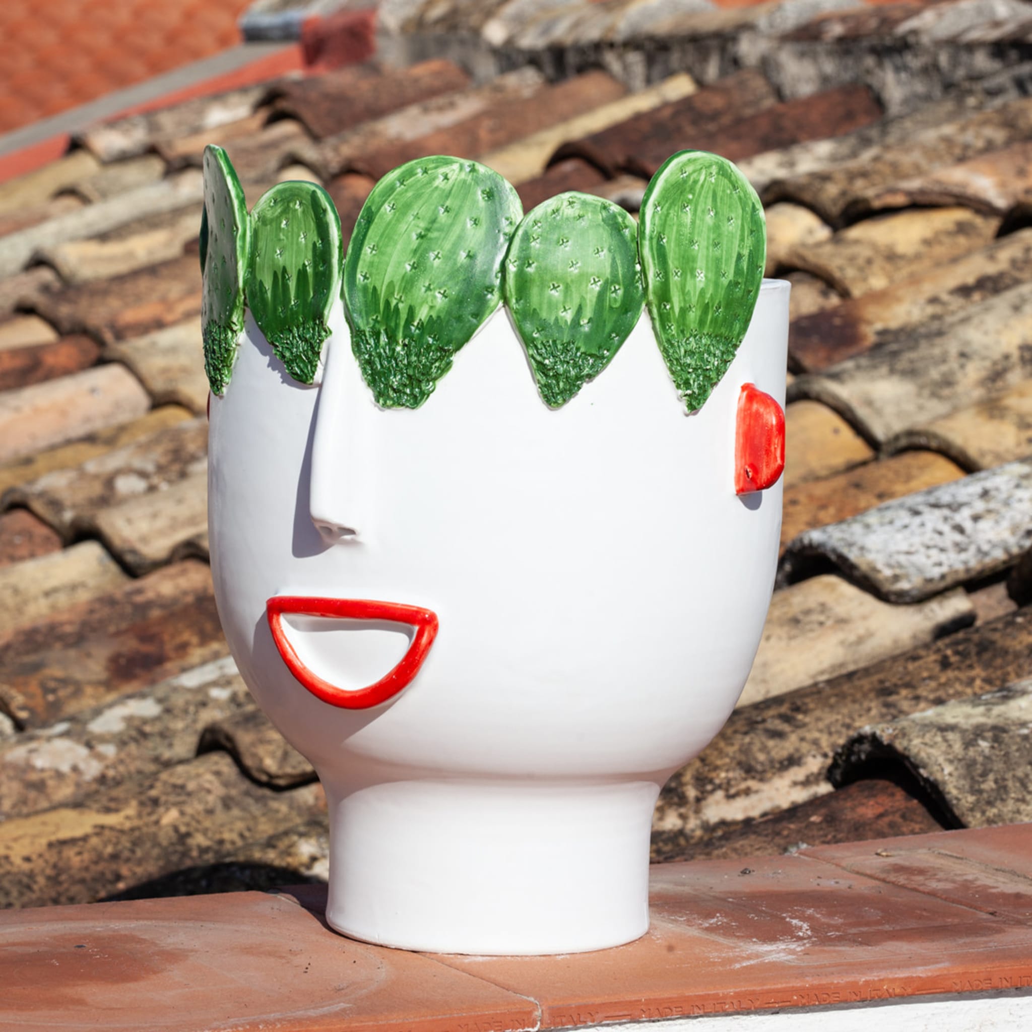 Carmelina Street Vendor of Prickly Pears Head Vase - Alternative view 3