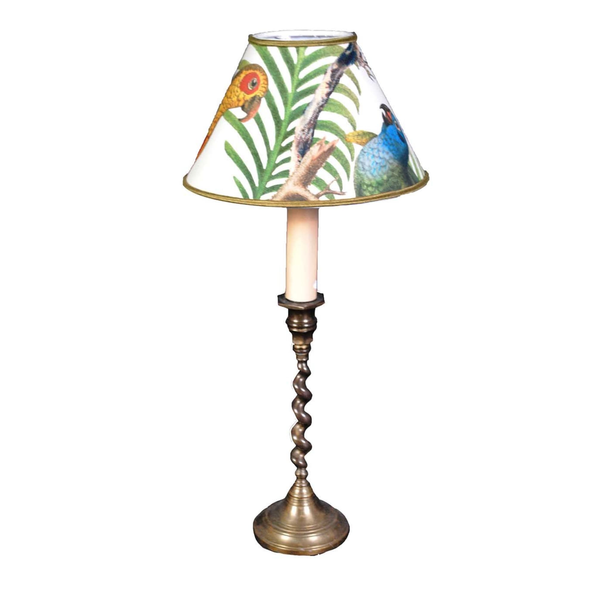 Parrot On Palm Vintage Table Lamp - Main view