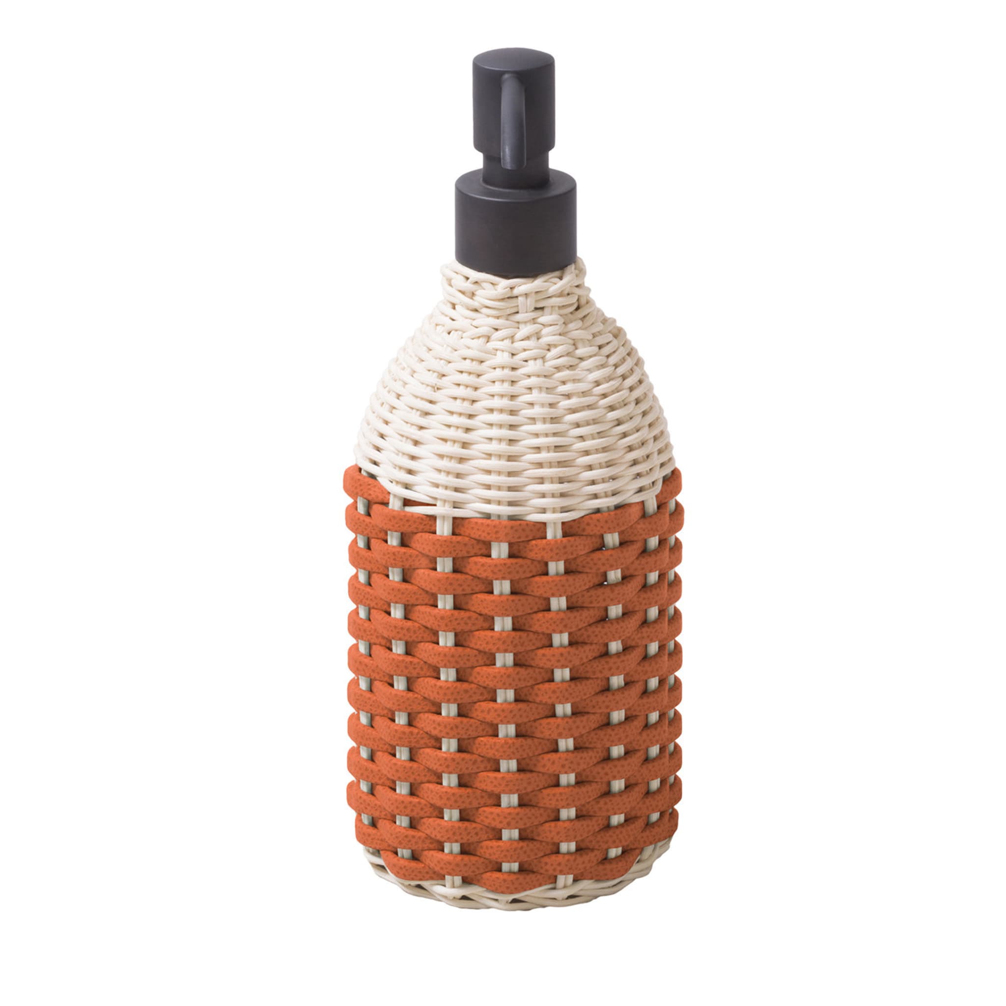 Rattan and Mango Leather Manual Hand Sanitizer Dispenser  - Main view