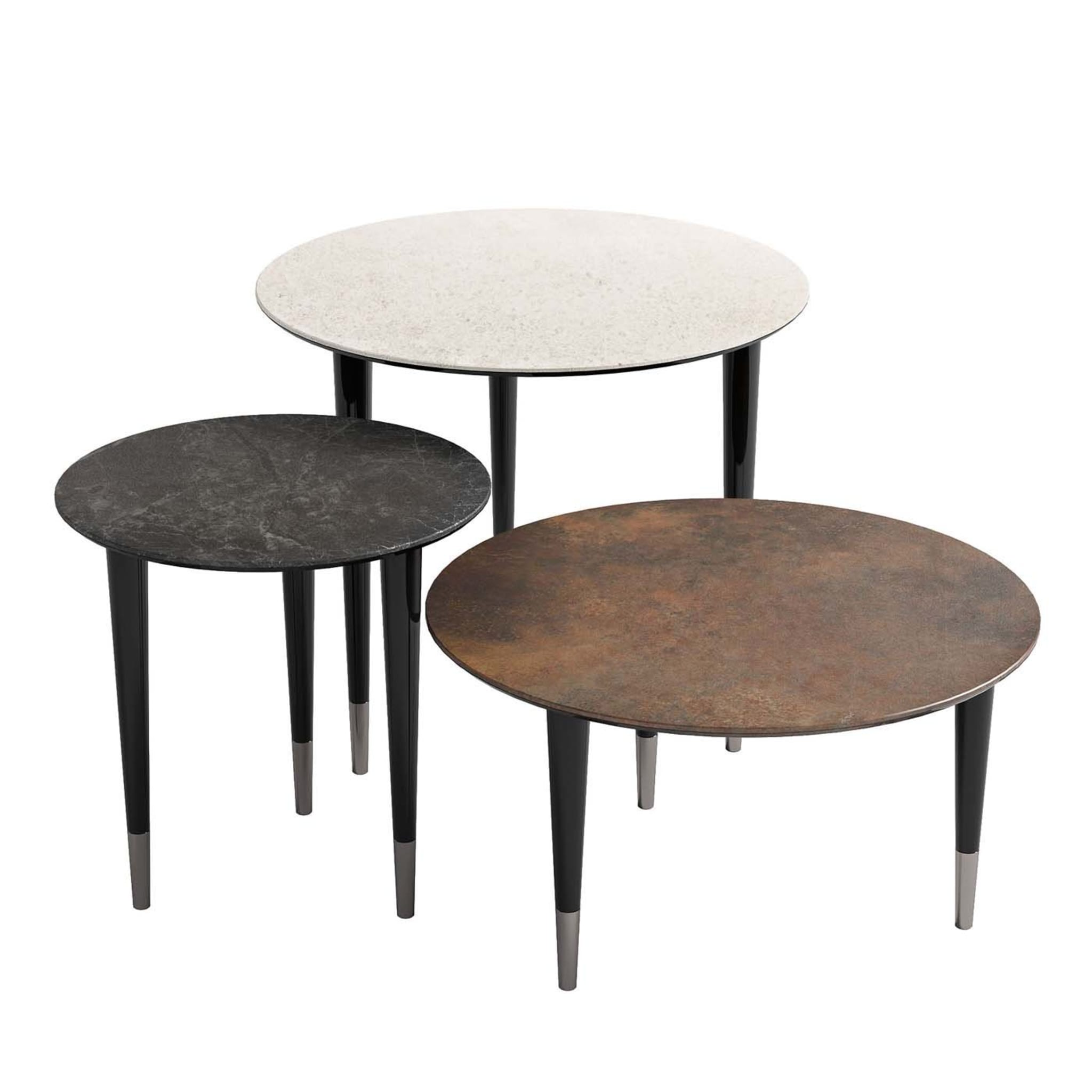 Trendy Set of 3 Nesting Tables - Main view