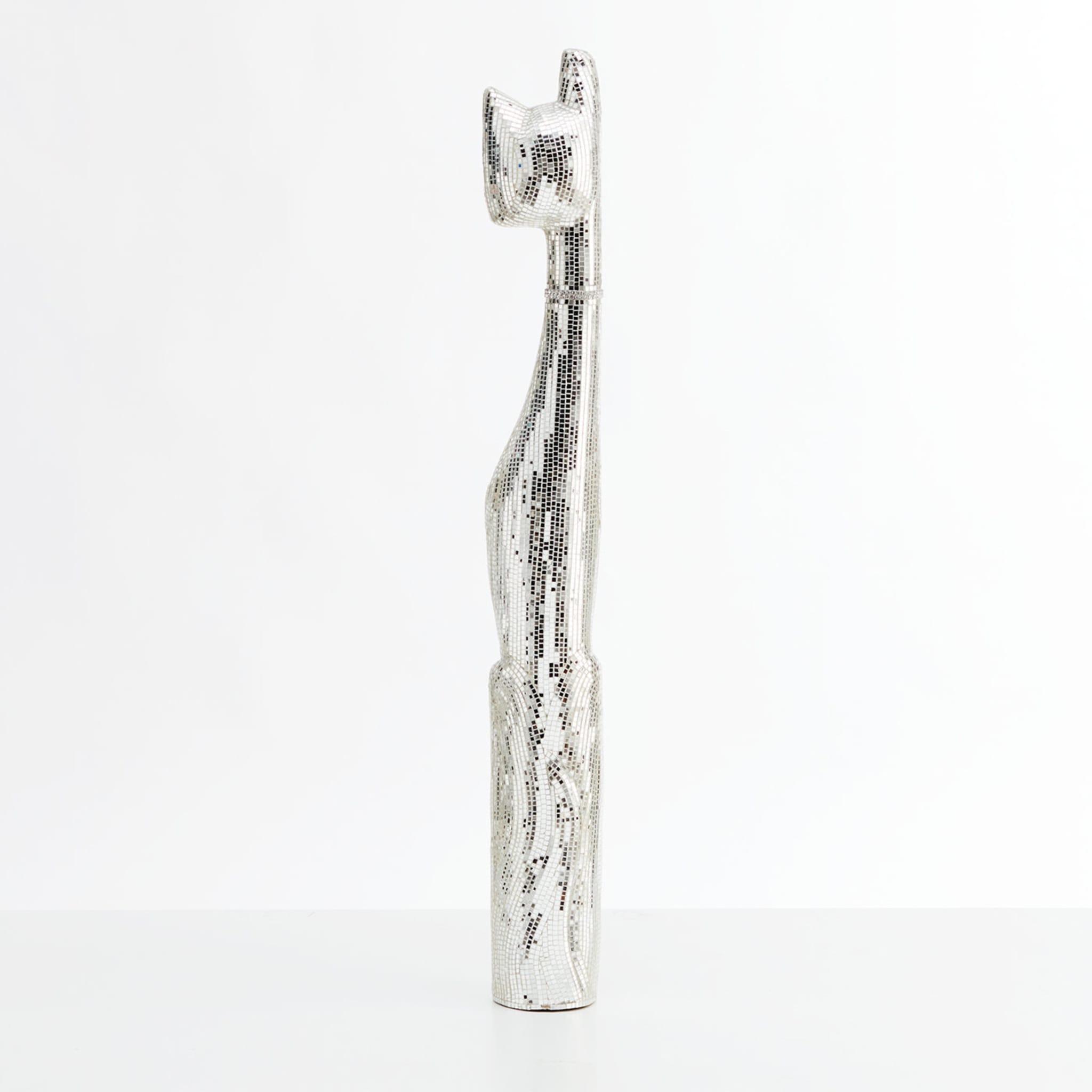 Gatto Silver Medium Sculpture - Alternative view 1