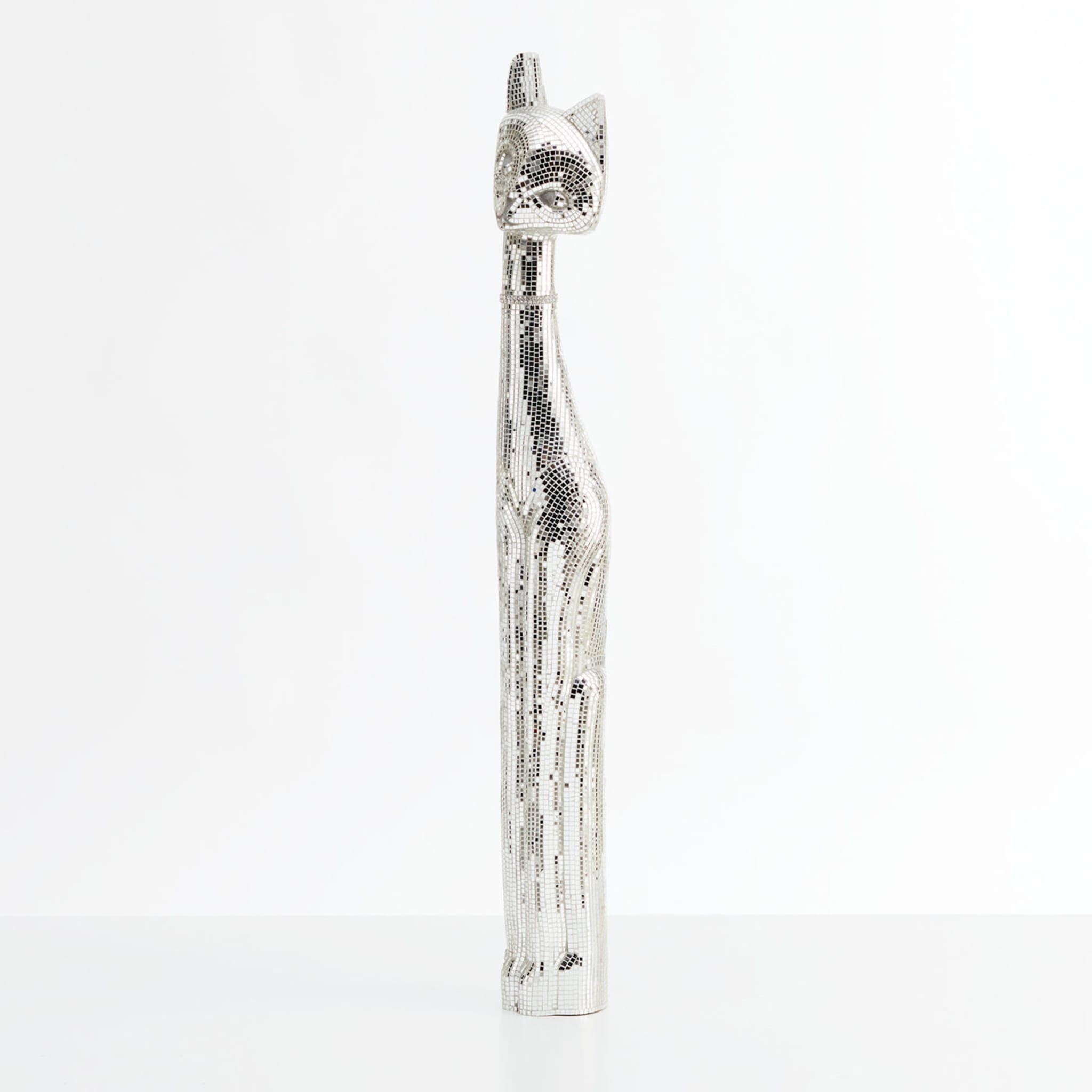 Gatto Silver Medium Sculpture - Alternative view 3