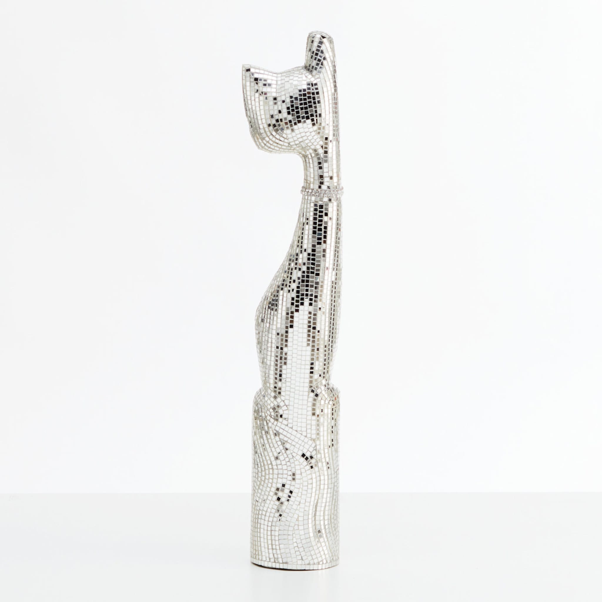 Gatto Silver Small Sculpture - Alternative view 2