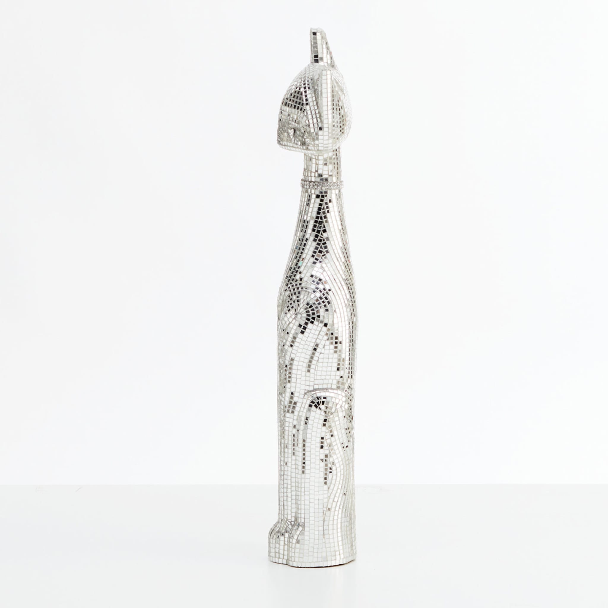 Gatto Silver Small Sculpture - Alternative view 3