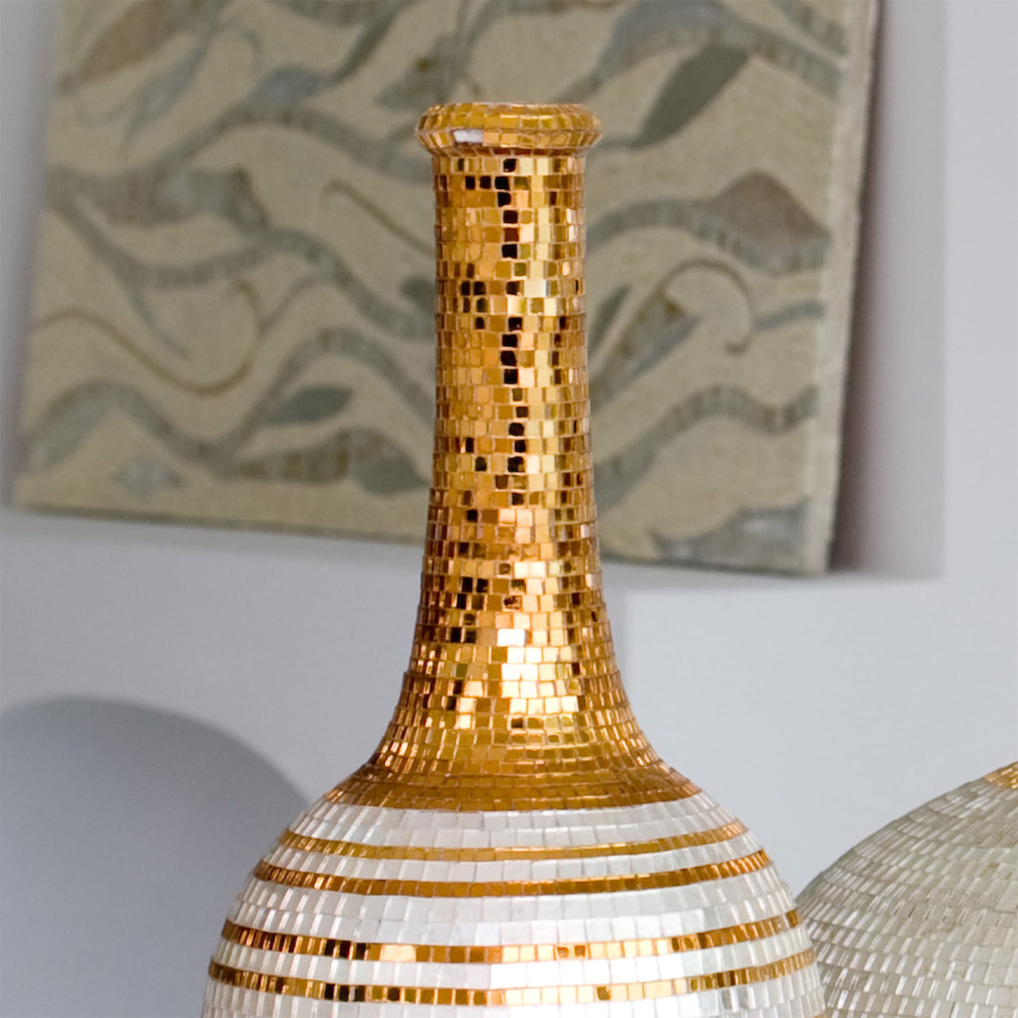 Gold and Ivory Decorative Bottle - Alternative view 2