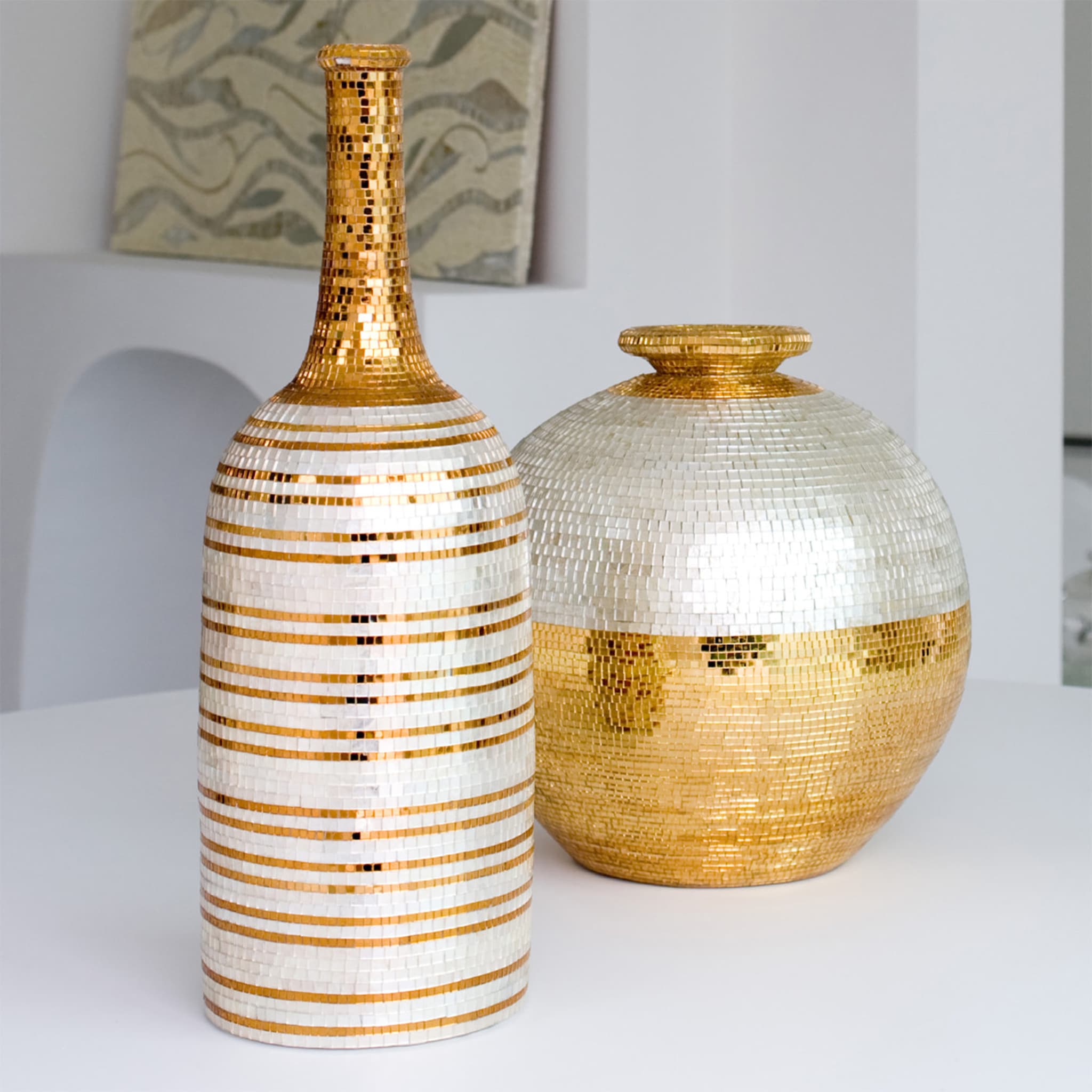 Gold and Ivory Decorative Bottle - Alternative view 4