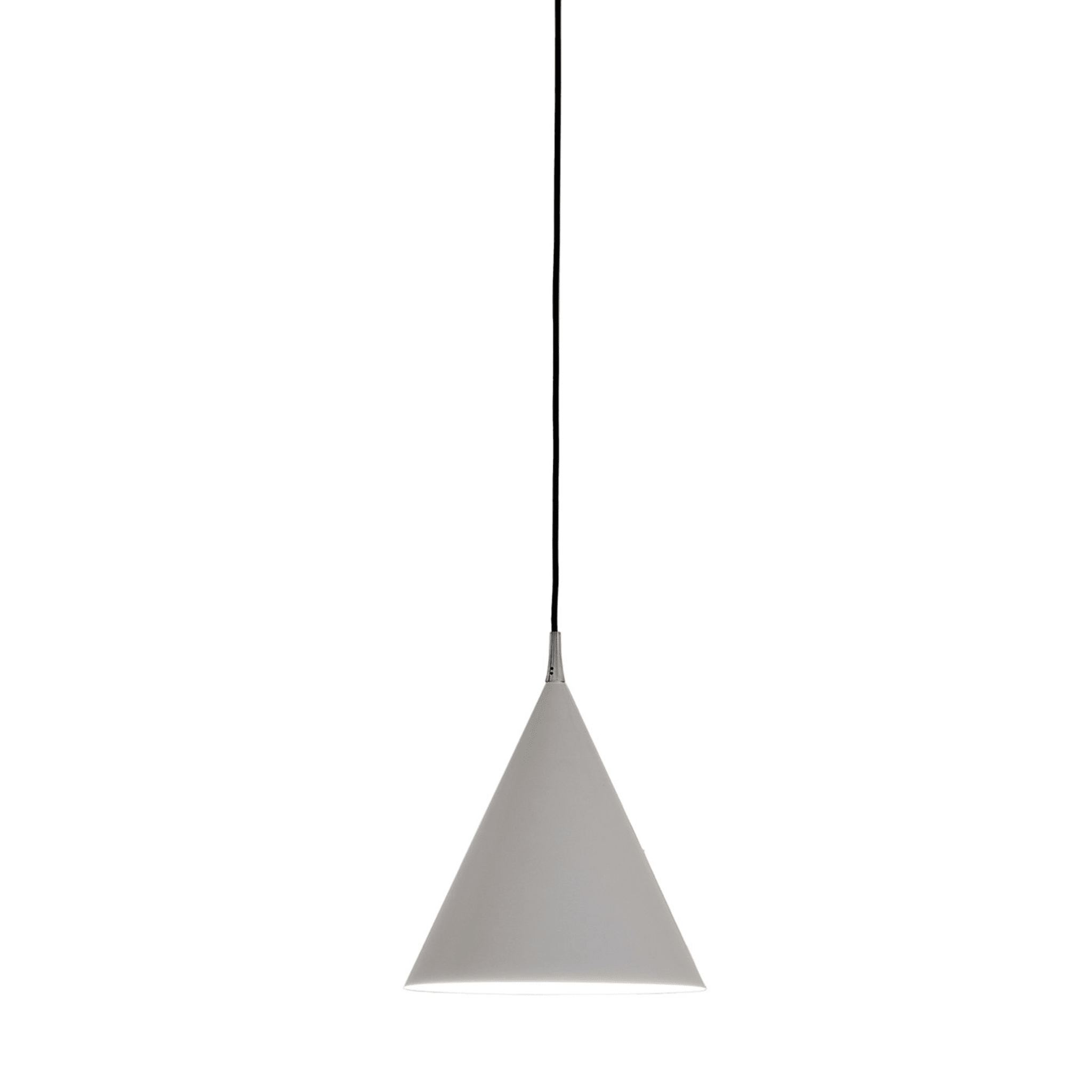 Cono Large White Suspension Lamp by Carlo Guglielmi - Vue principale