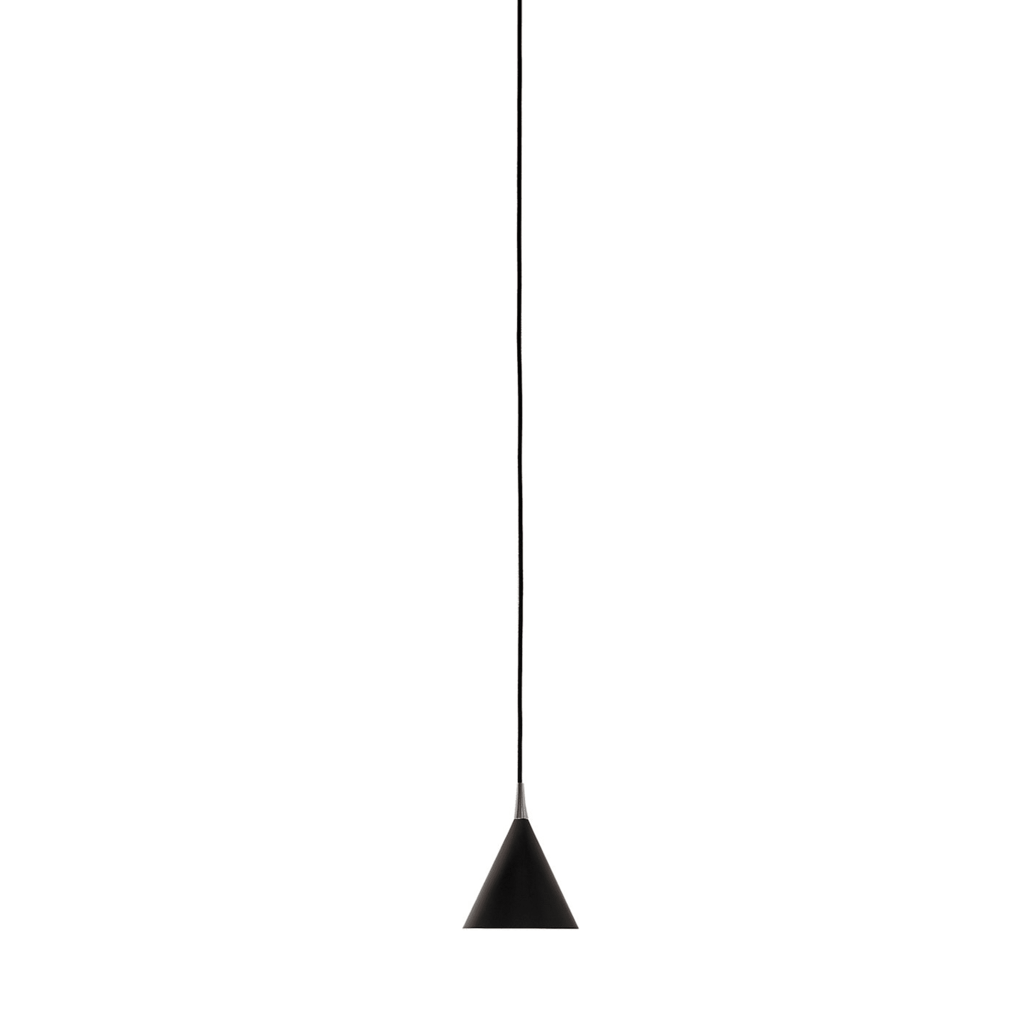 Cono Pequeña Lámpara Colgante Negra de Carlo Guglielmi - Vista principal