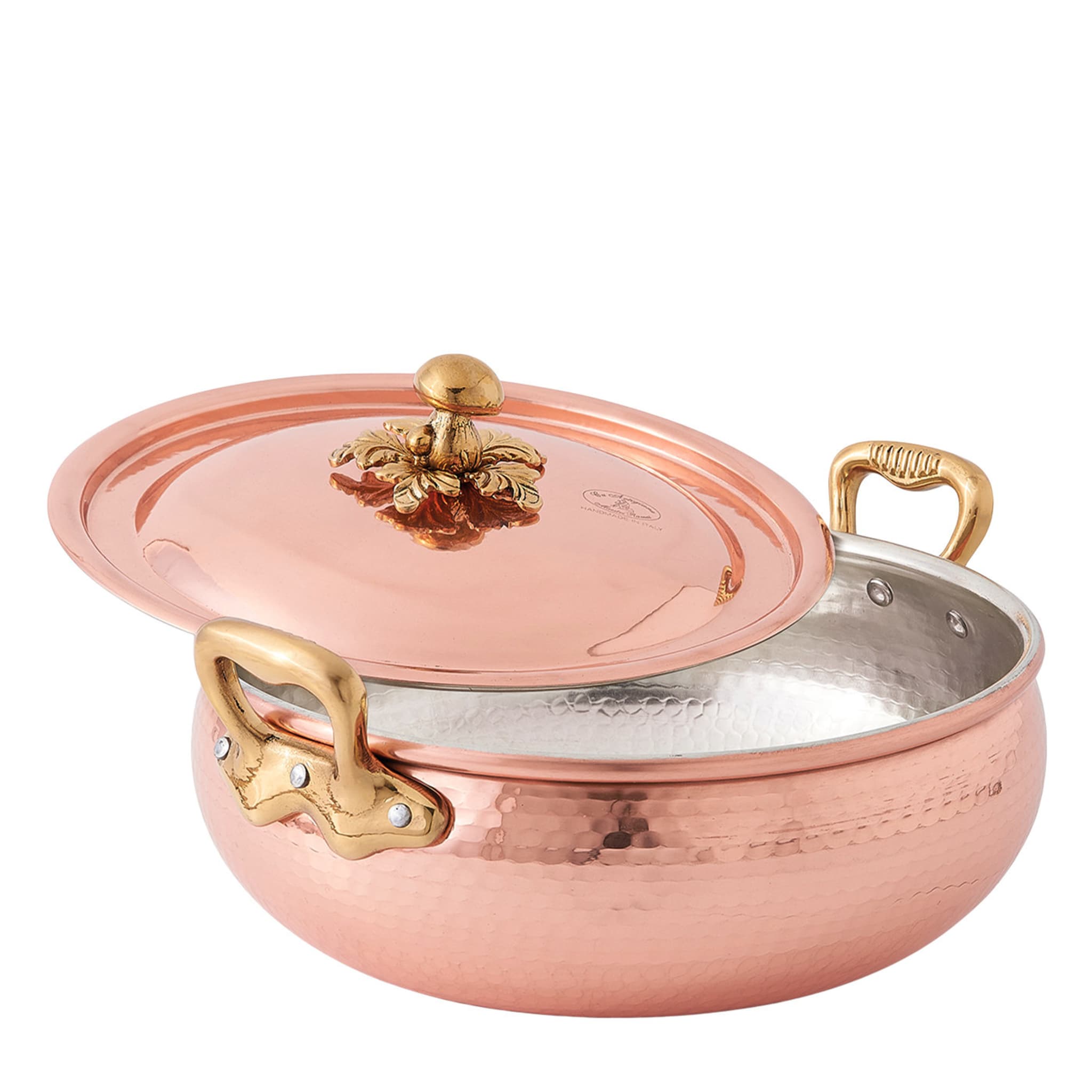 Luxury Copper Vegetable Pot With Lid - Main view