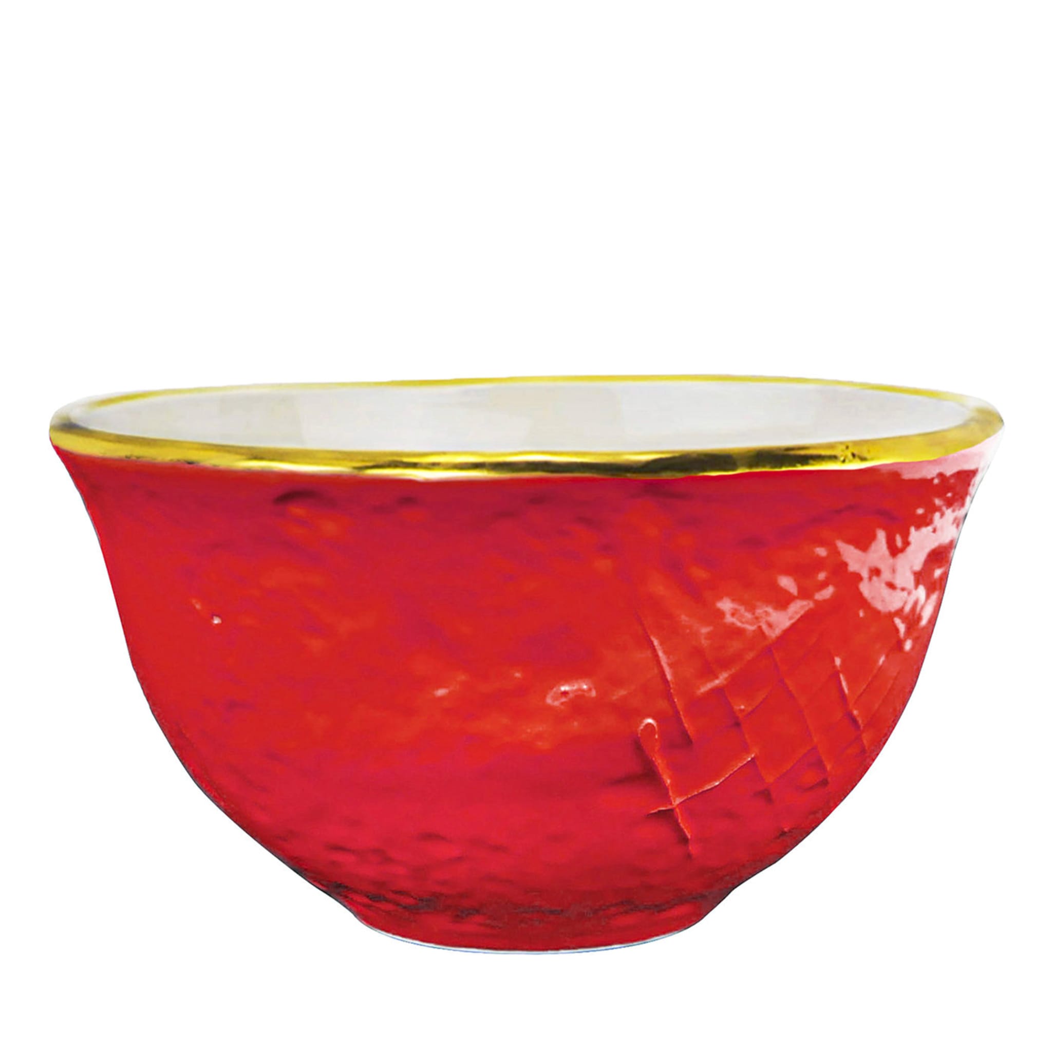 Set of 6 Preta Oro Red Bowls 14cm - Main view