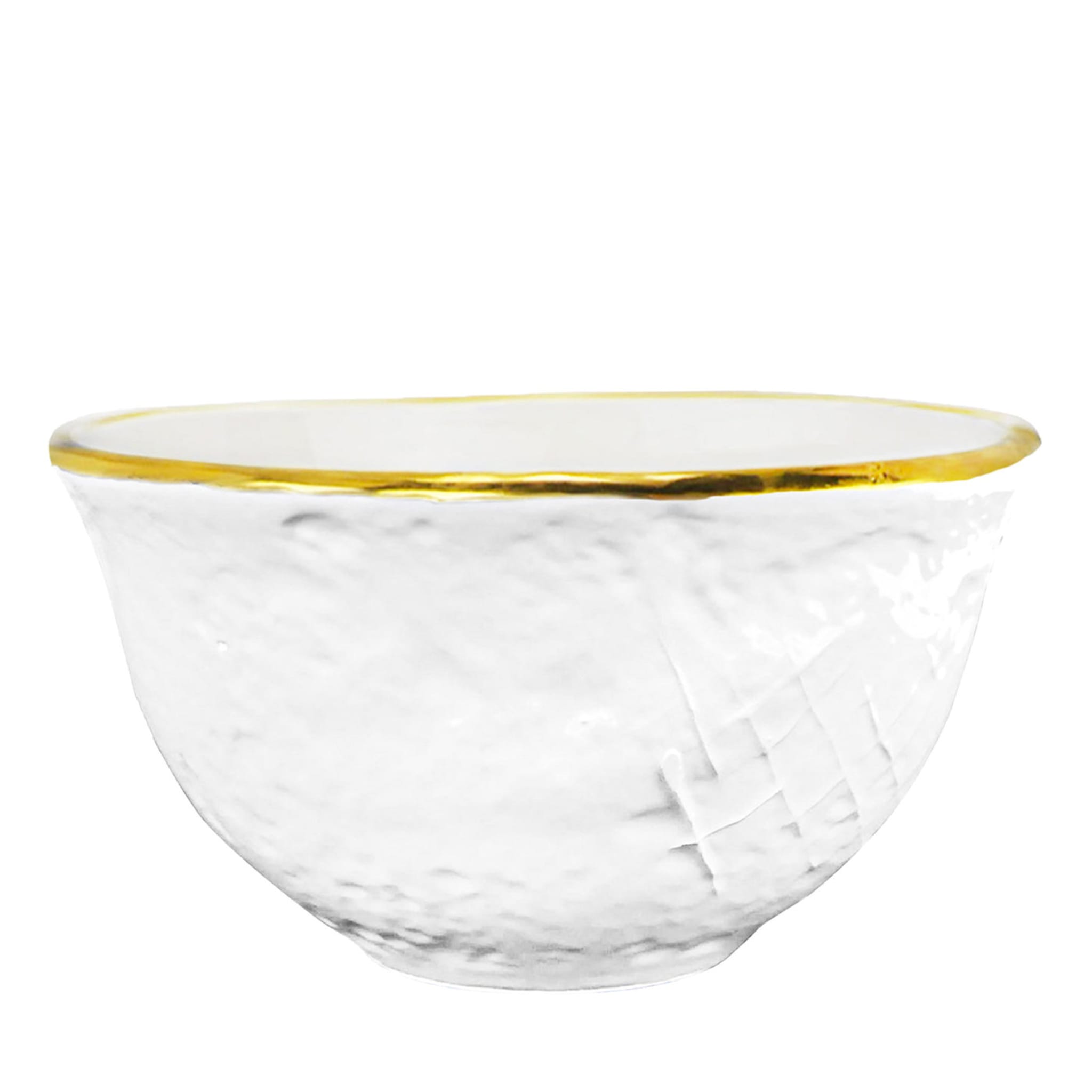 Set of 6 Preta Oro Milk and Gold Bowls 14cm - Main view