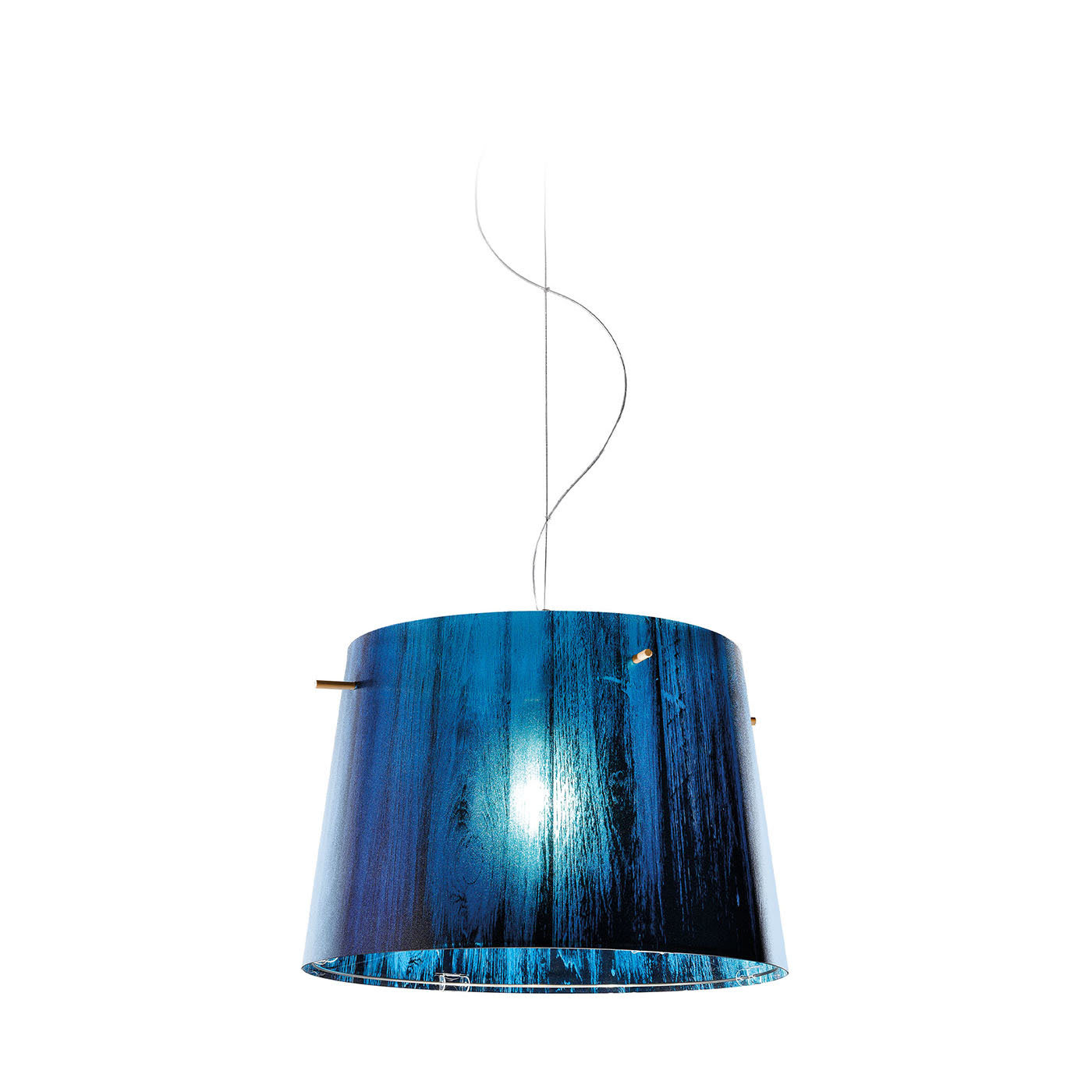 Woody Blue Pendant Lamp by Luca Mazza - Slamp