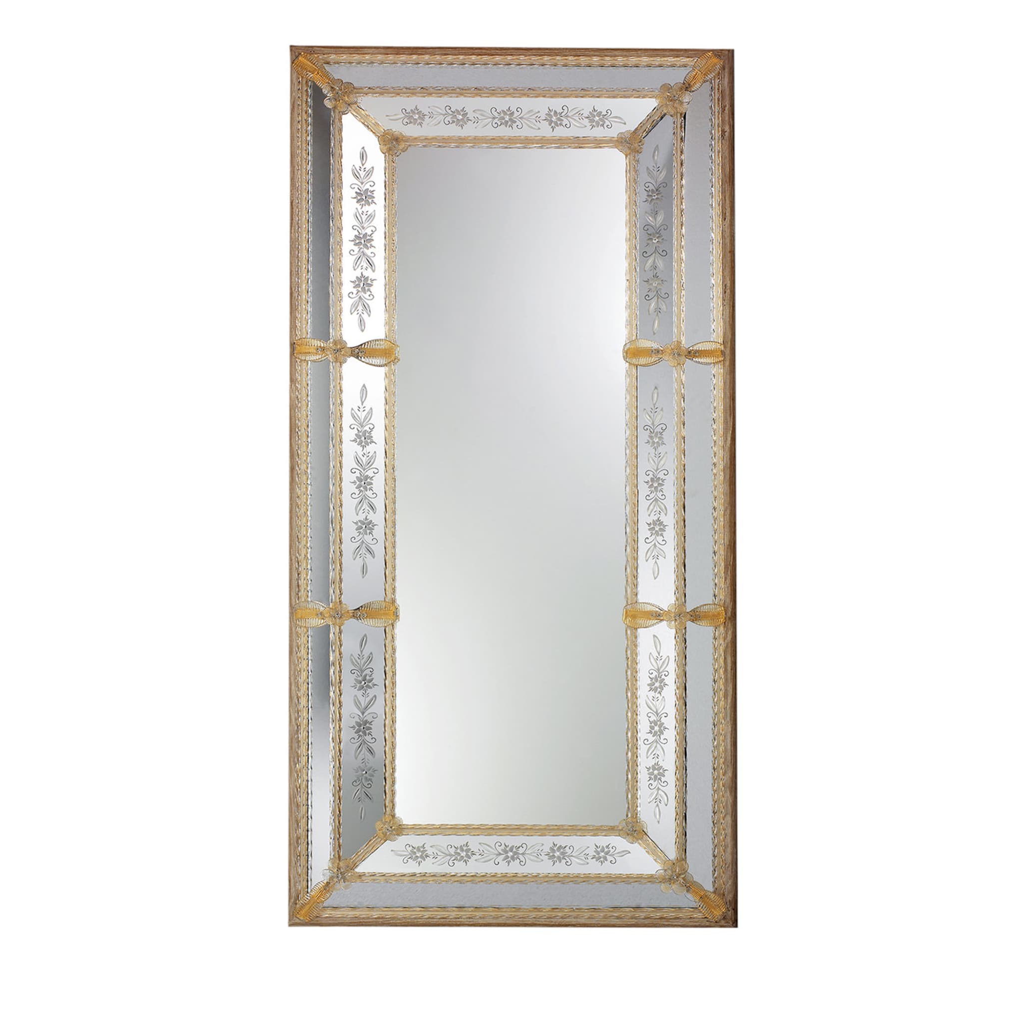 Specchio rettangolare in vetro di Murano Da Mula  - Vista principale