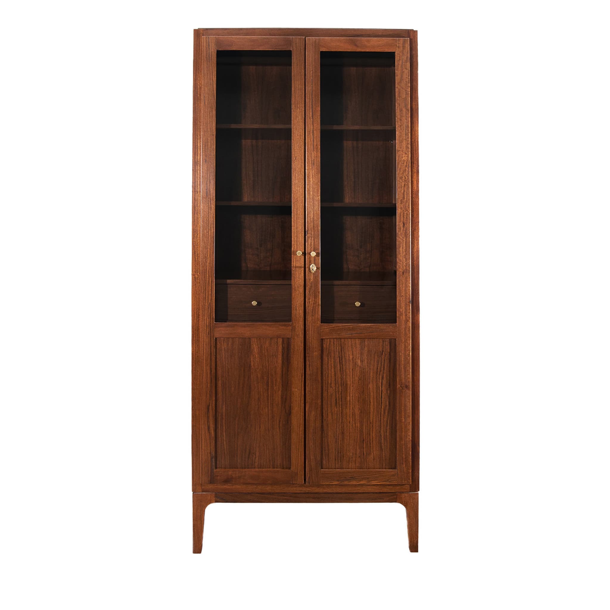 Classic 2-Doors Walnut Bookcase - Main view