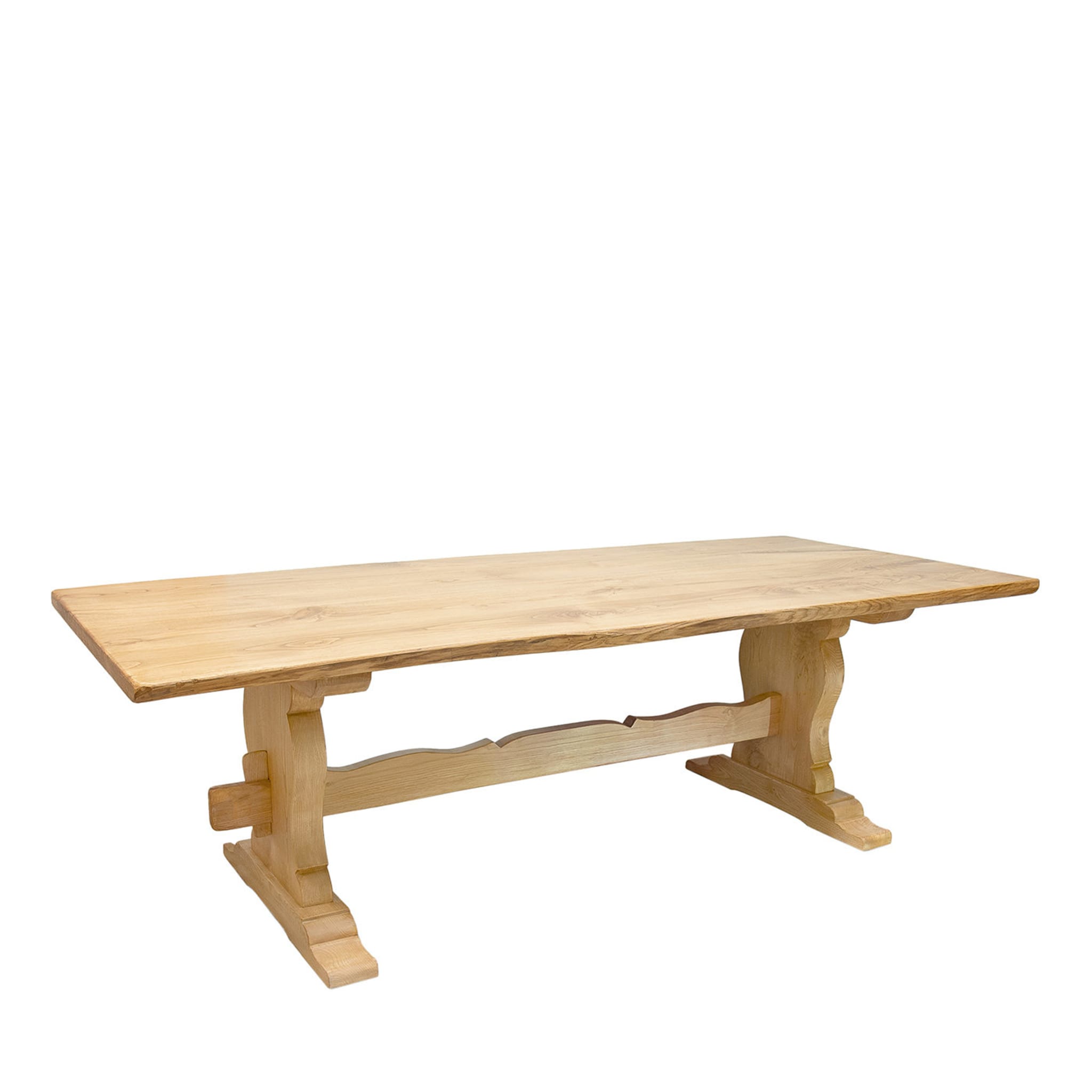 Rustic Rectangular Chestnut Dining Table - Main view