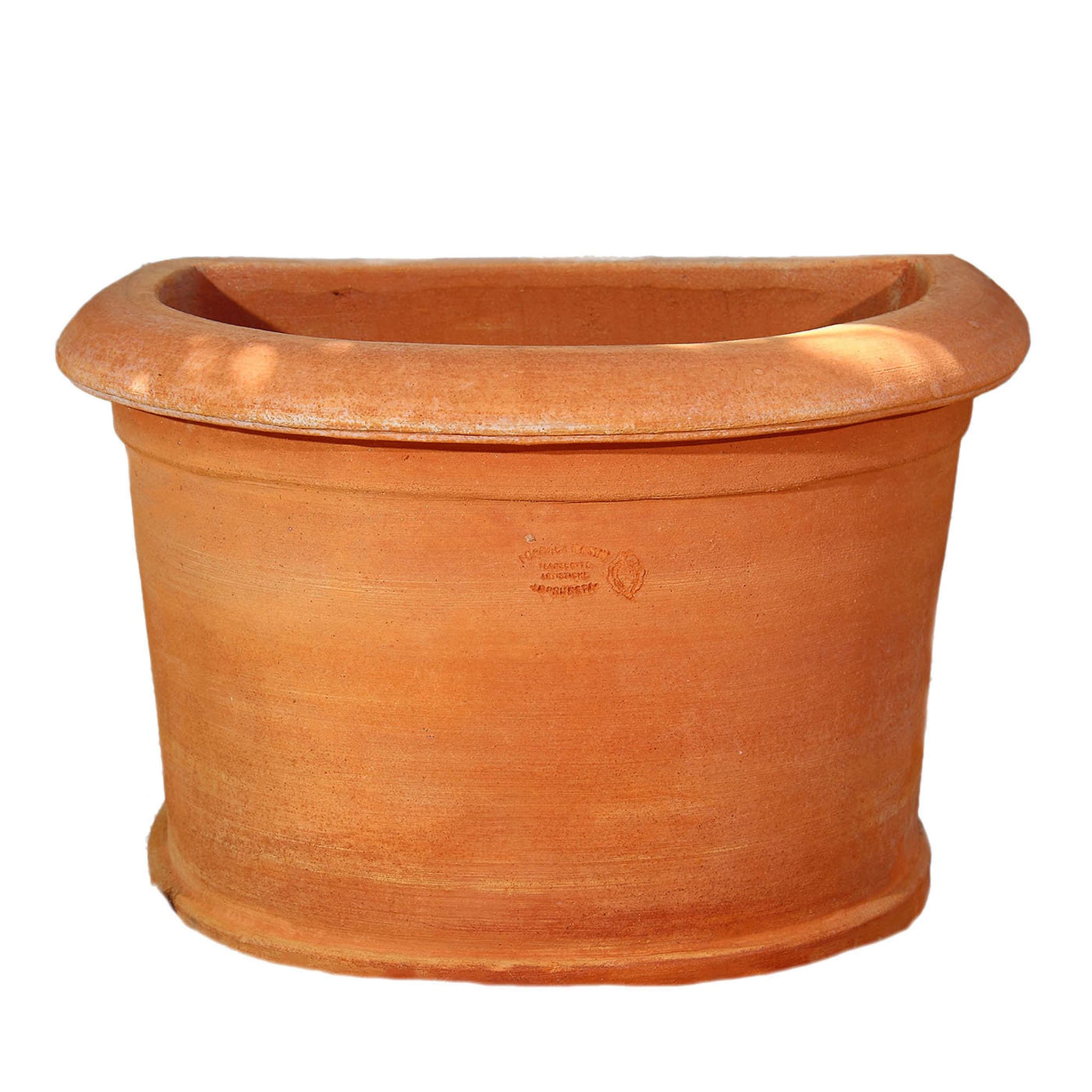 Low Half-Cylindrical Planter - Main view