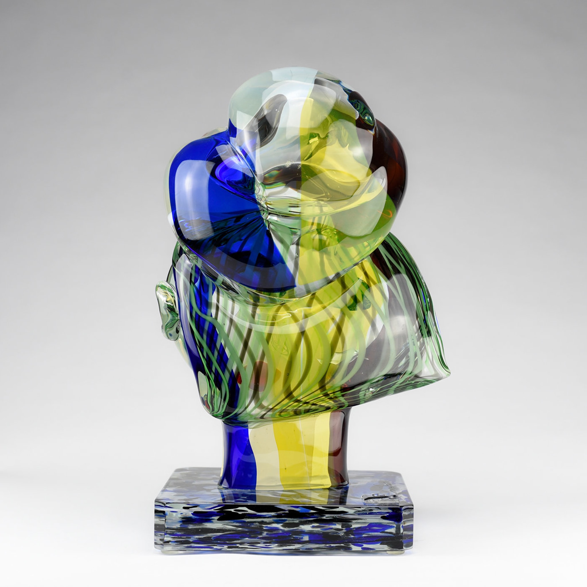 Volto Sveglio Polychrome Glass Sculpture - Alternative view 2