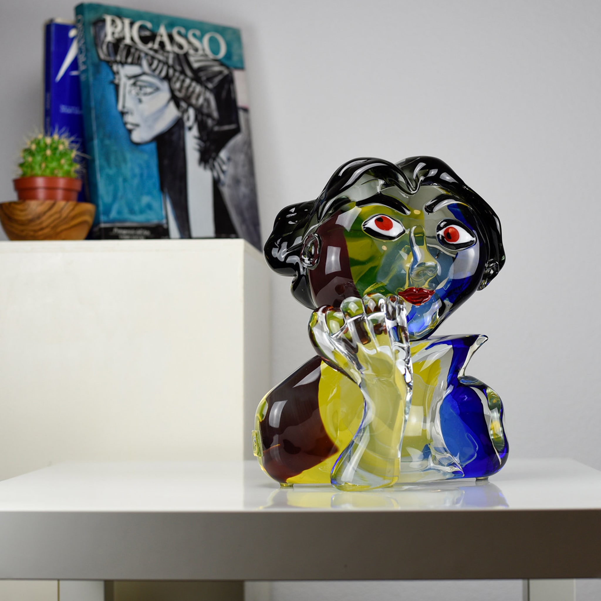 Sorriso Glass Polychrome Sculpture - Alternative view 3