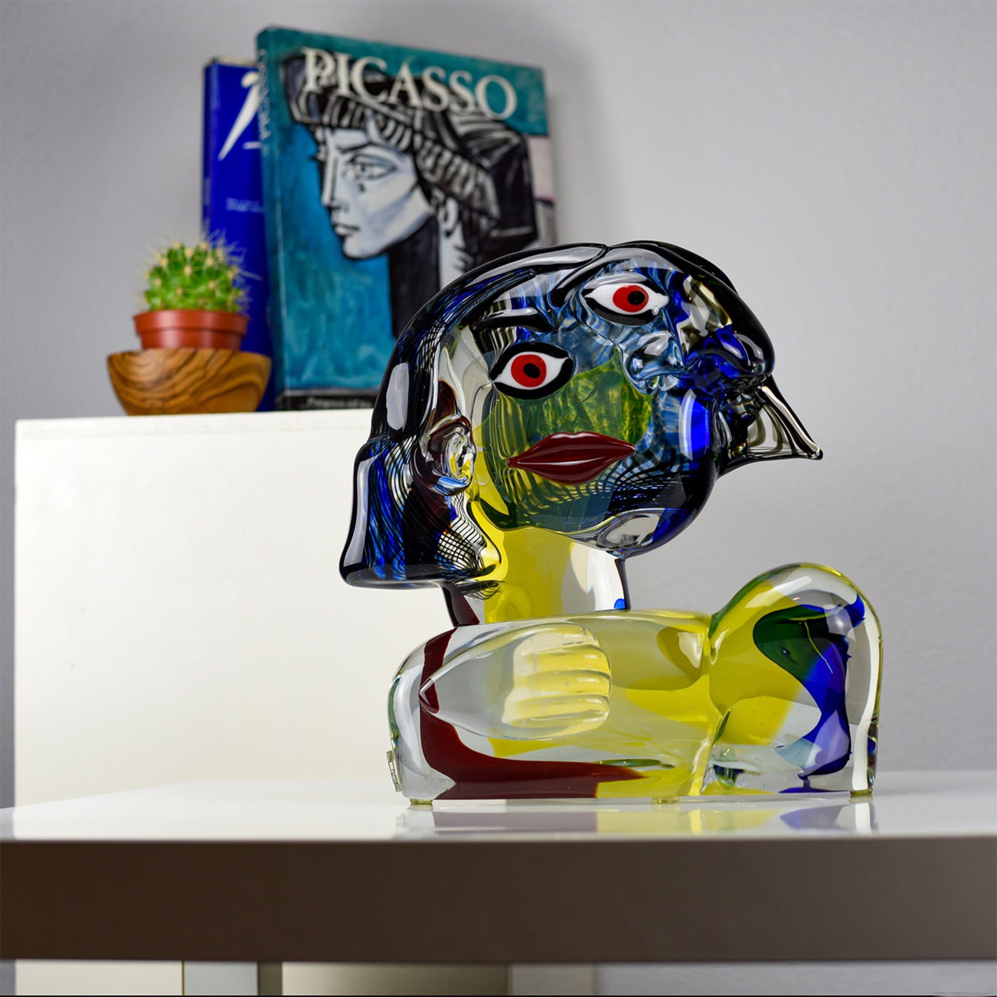 Escultura de vidrio policromado Dora Maar - Vista alternativa 3