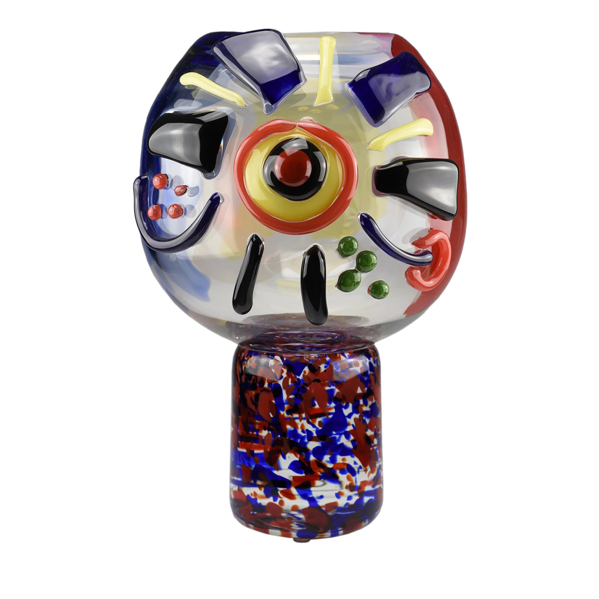 Solare Footed Polychrome Vase - Main view