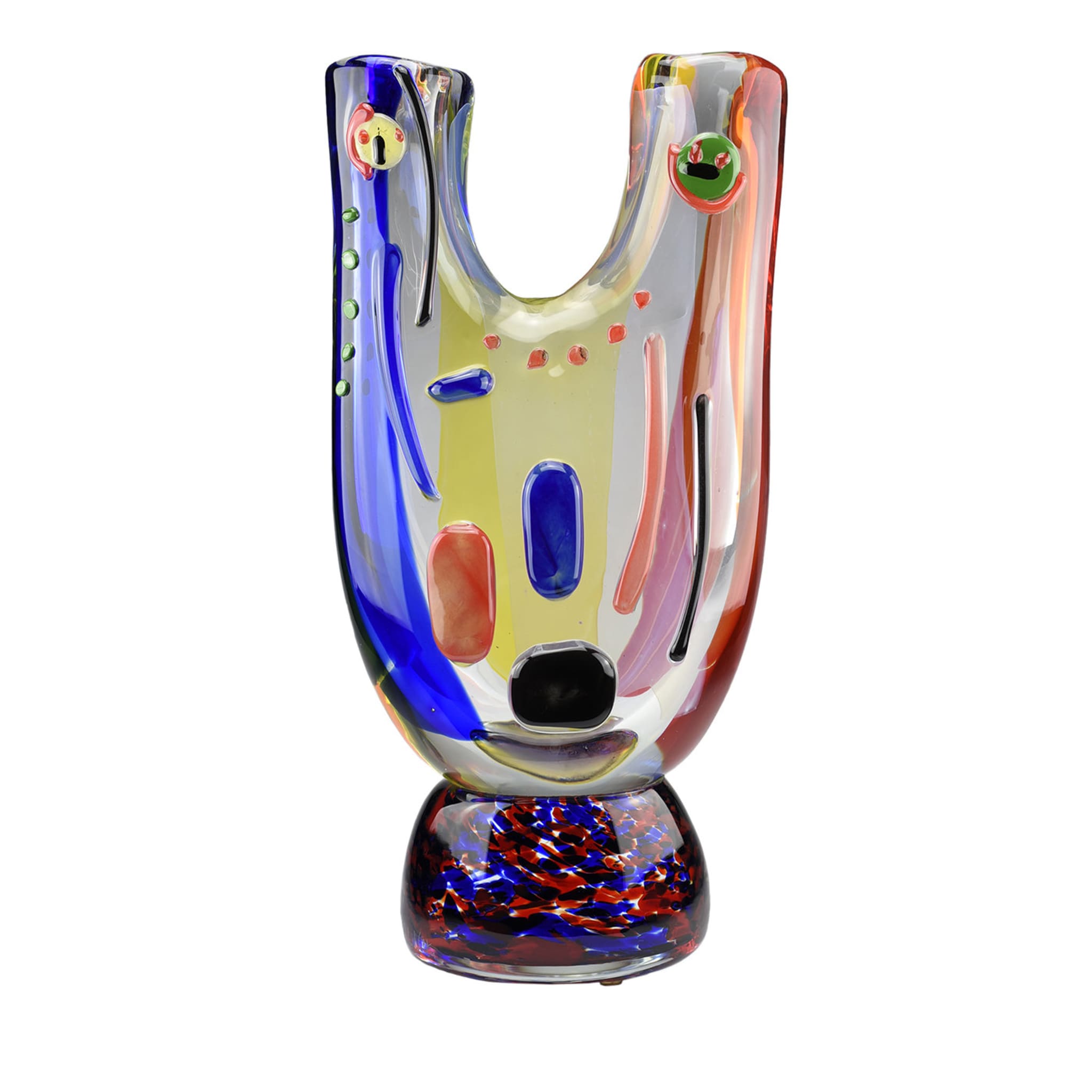 Anthropmorphe 2-Mund-Polychrom-Vase - Hauptansicht