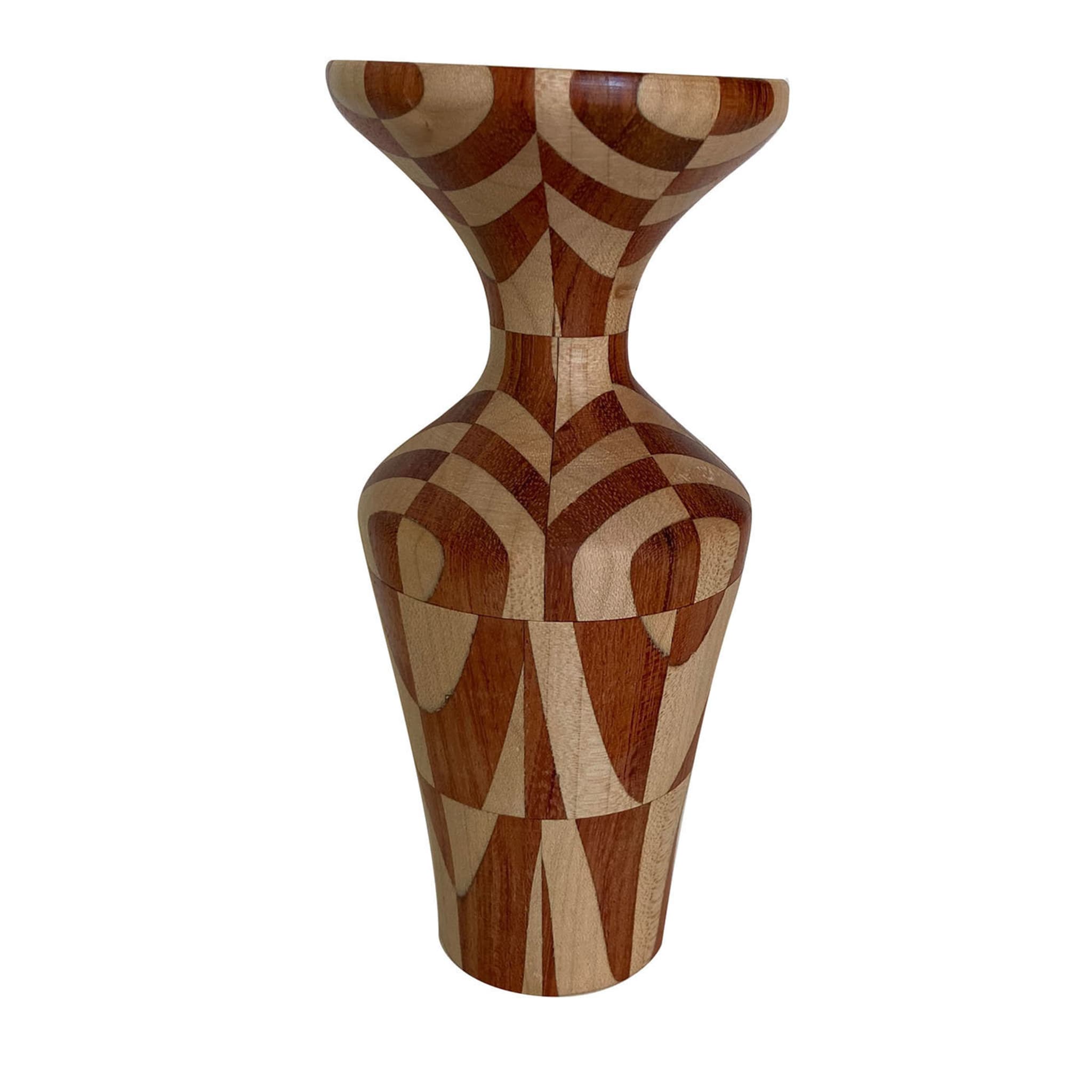 Vase aus Ahorn und Bubinga - Hauptansicht