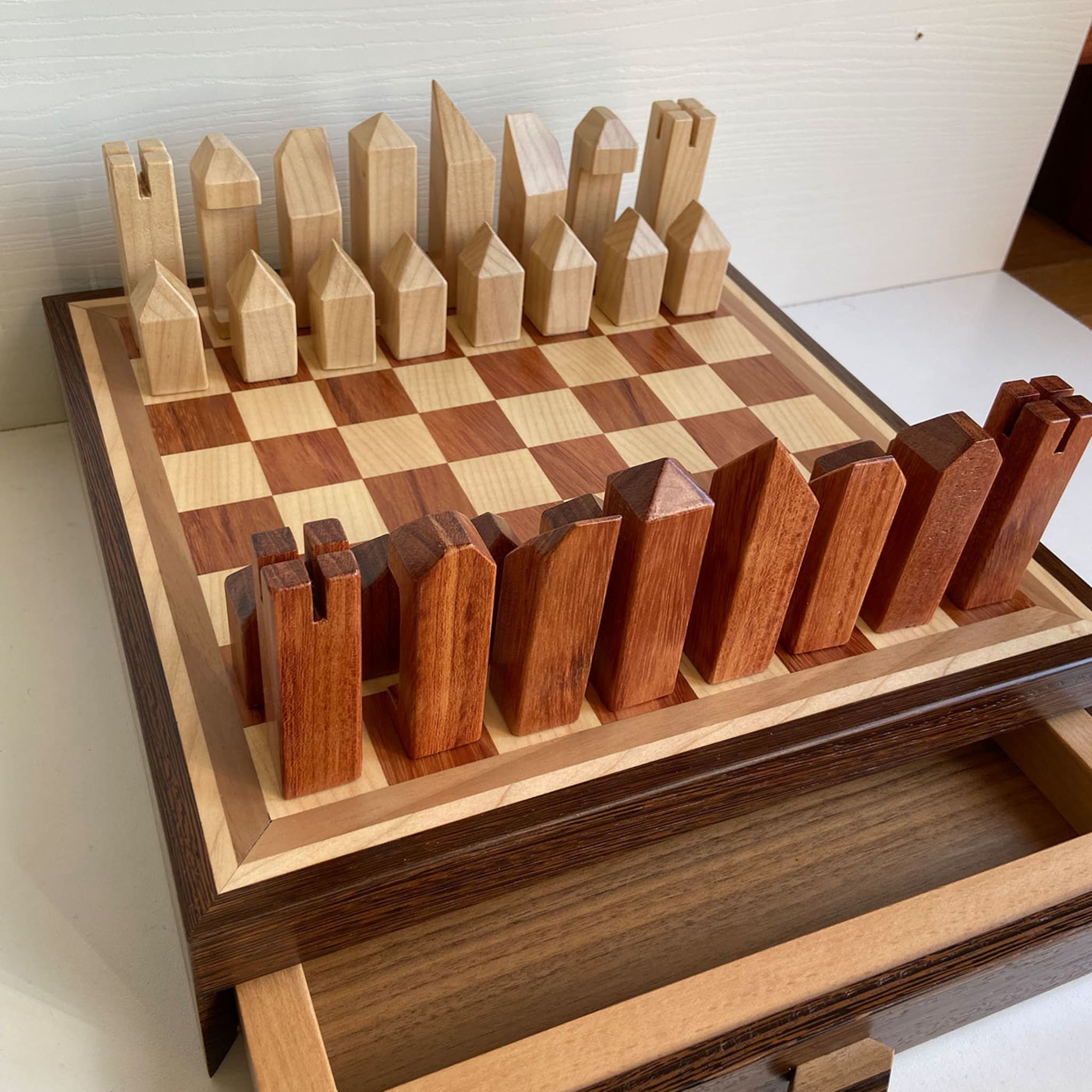 Maple and Bubinga Chessboard - Alternative view 2