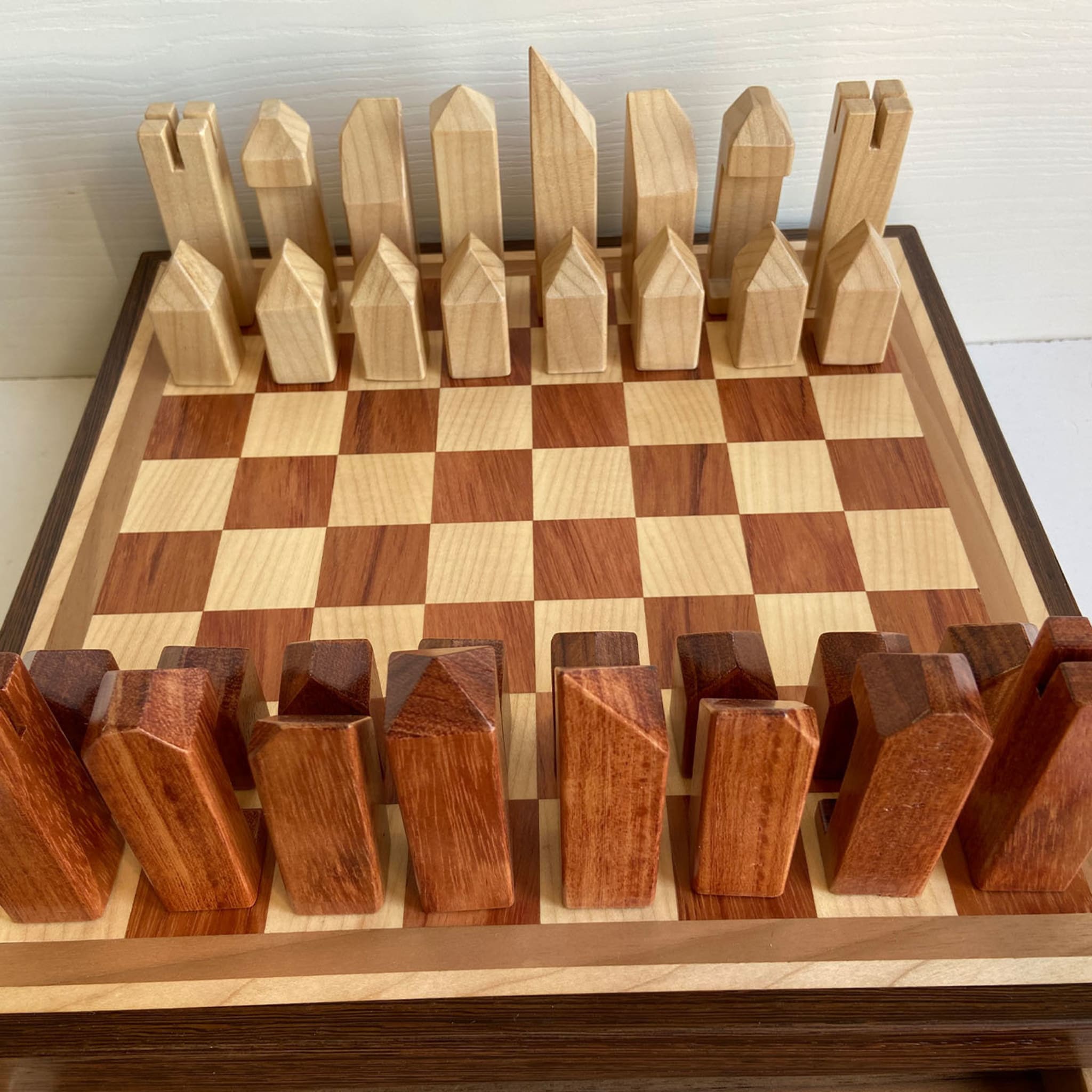 Maple and Bubinga Chessboard - Alternative view 3