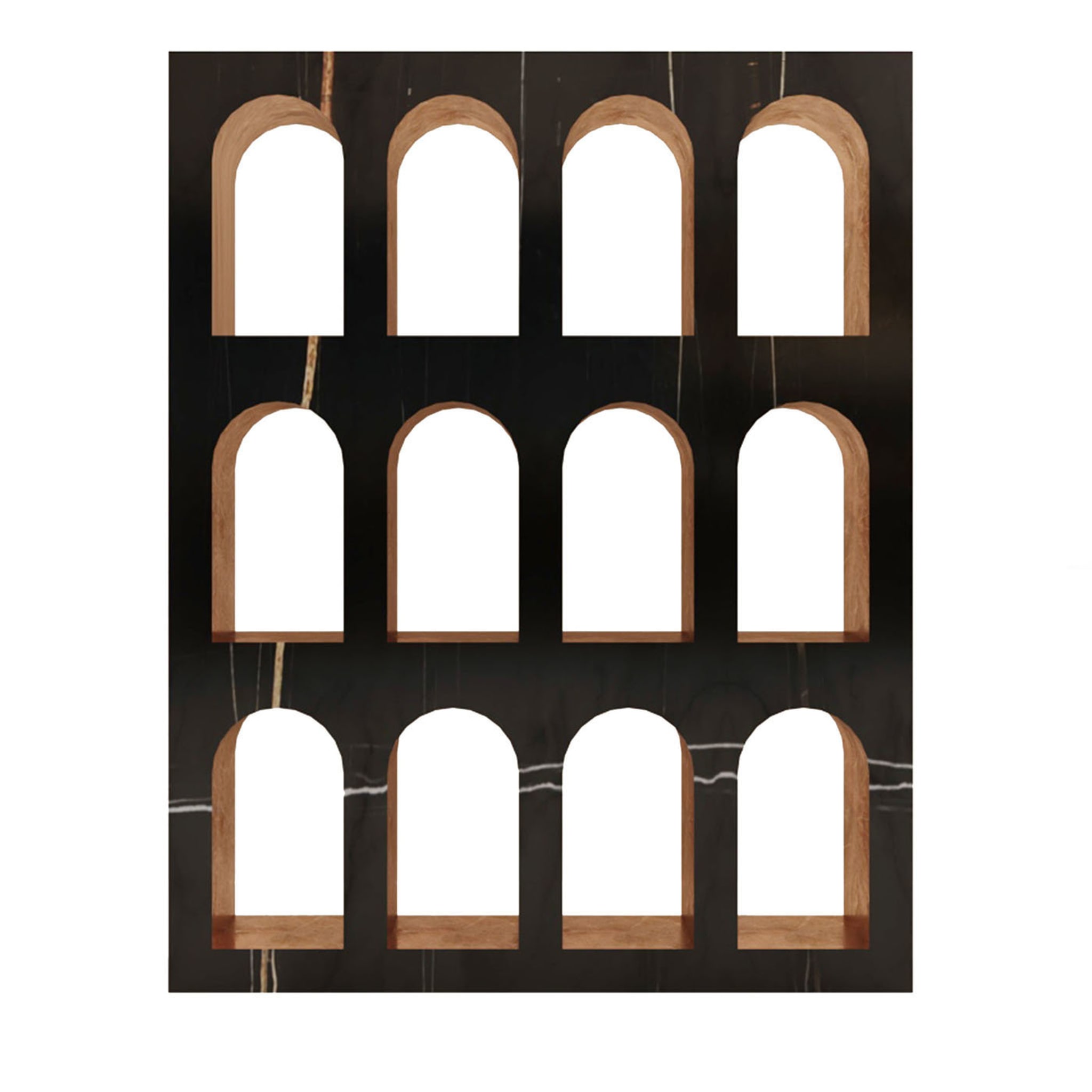 Libreria Portici in marmo Sahara Noir di sid&amp;sign - Vista principale