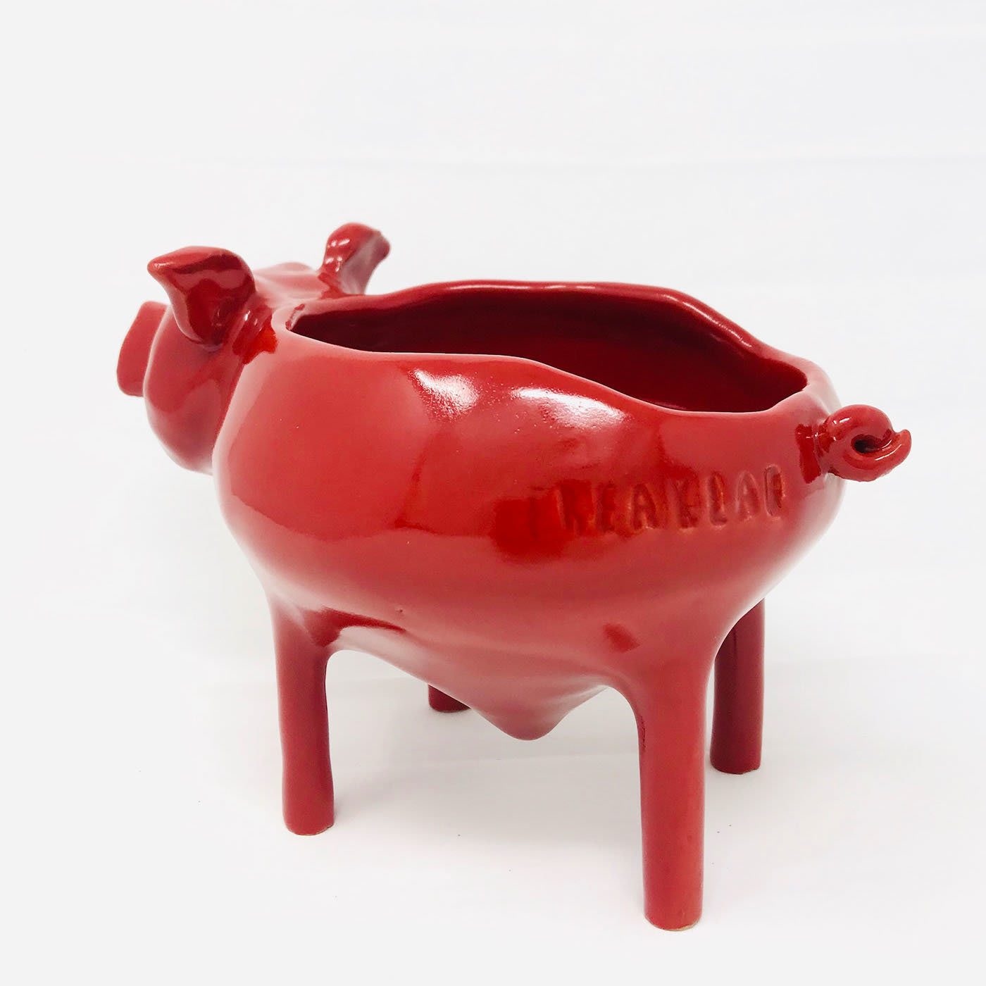 Large Red Piglet Bowl - Freaklab
